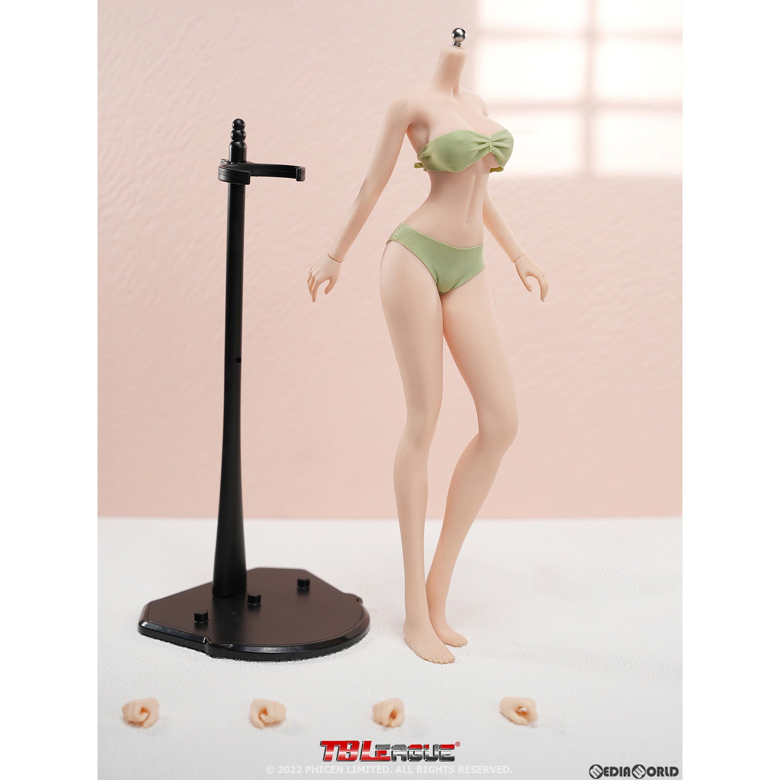 【新品即納】[DOL] 1/6 スーパーフレキシブル 女性シームレスボディ ペール ラージバスト 足首シームレス S50A ドール用素体(PLLB2022-S50A) TBリーグ(20230531)