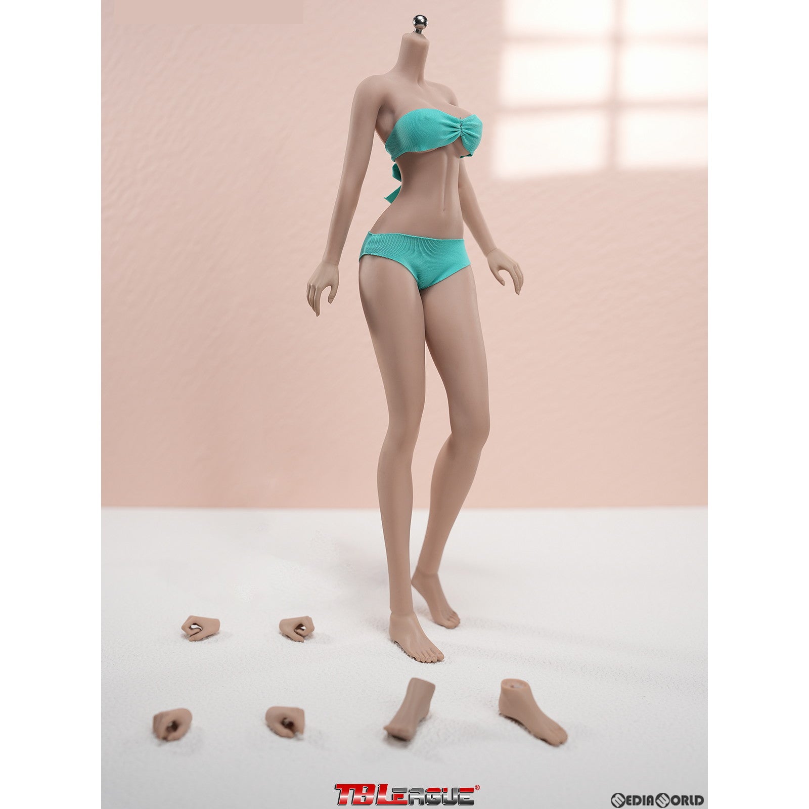 【新品即納】[DOL] 1/6 スーパーフレキシブル 女性シームレスボディ サンタン ラージバスト 足首分割 S51B ドール用素体(PLLB2022-S51B) TBリーグ(20230531)