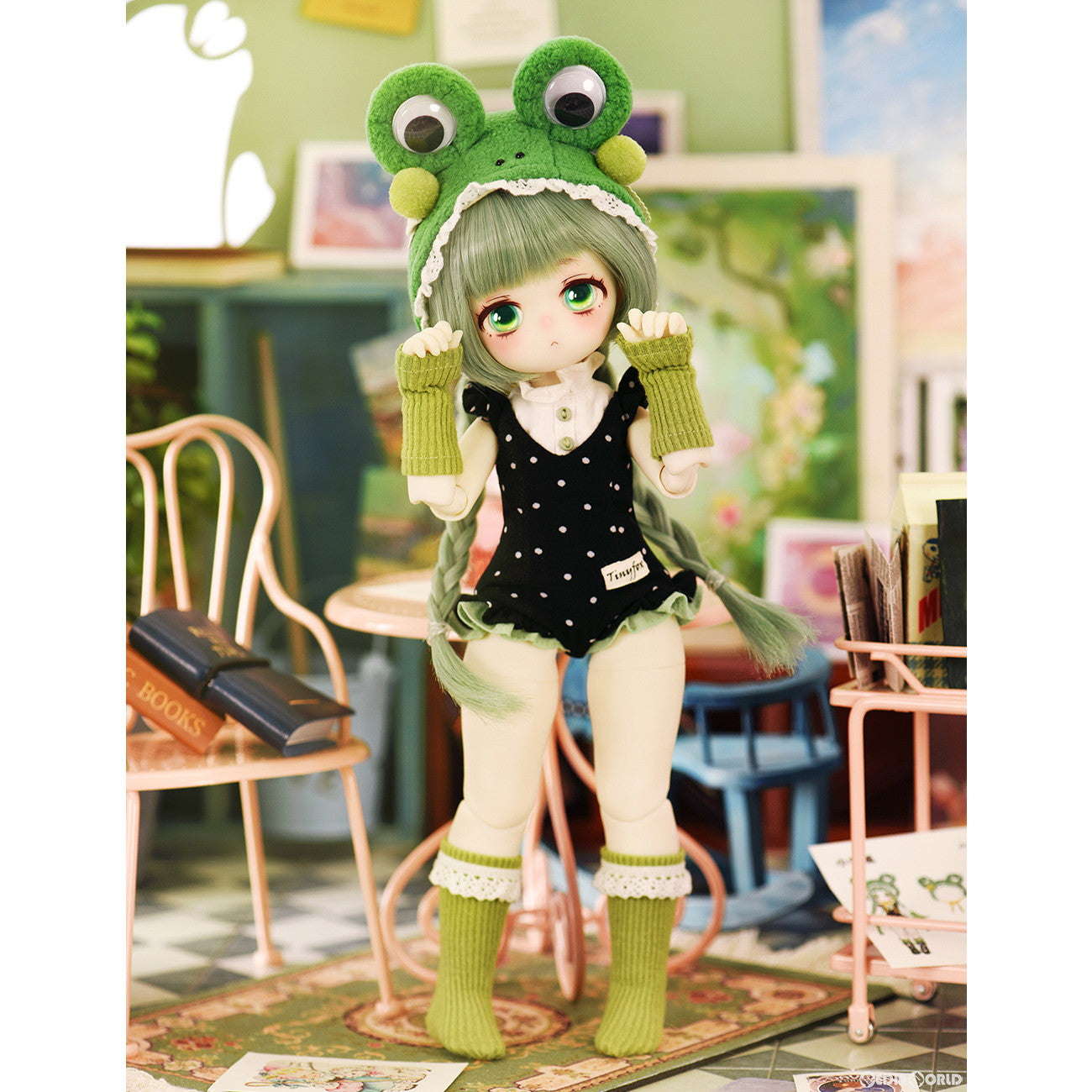 【中古即納】[DOL] 新生造物 小青呱(カエル) フルセット 1/6 完成品 MJDドール TinyFox(タイニーフォックス)(20231031)