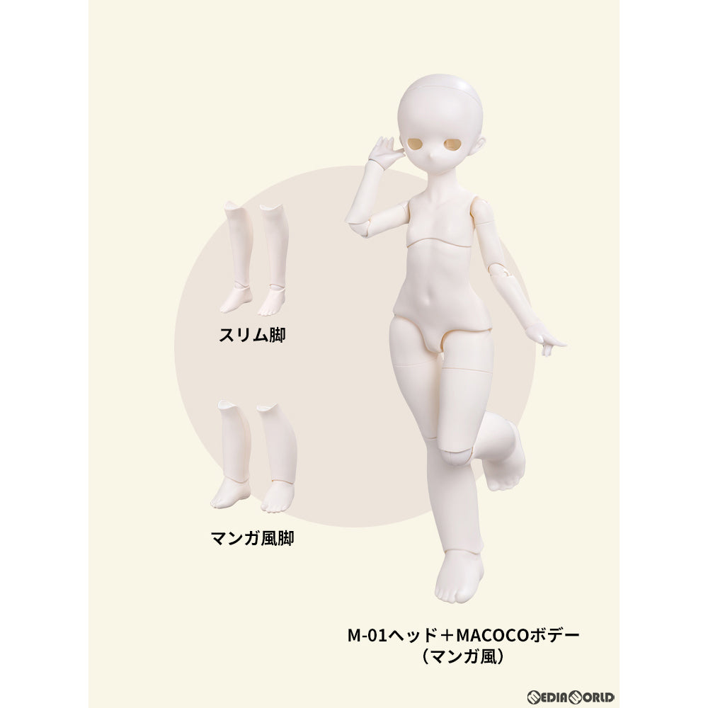【新品即納】[DOL] MACOCOシリーズ M-01 ヘッド+ボディセット マンガ風+スリム風手足セット付き ドールカスタマイズ用 1/4 ドール用素体 TinyFox(タイニーフォックス) (20231031)