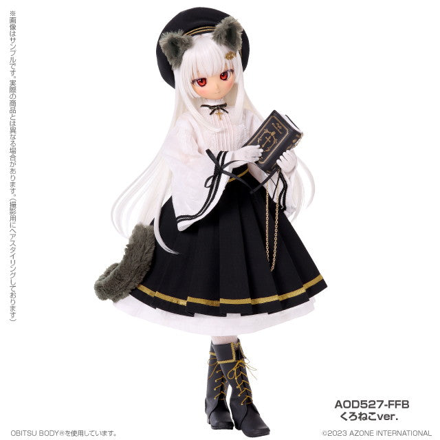【新品即納】[DOL] s*t*j × Iris Collect petit(アイリス コレクト プチ) ふるる〜Fluffy holy kitten.〜くろねこver. 1/3 完成品 ドール(AOD527-FFB) アゾン(20240731)