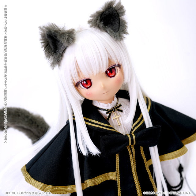 【新品即納】[DOL] s*t*j × Iris Collect petit(アイリス コレクト プチ) ふるる〜Fluffy holy kitten.〜くろねこver. 1/3 完成品 ドール(AOD527-FFB) アゾン(20240731)