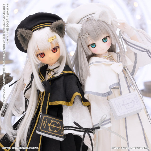 【新品即納】[DOL] s*t*j × Iris Collect petit(アイリス コレクト プチ) ふるる〜Fluffy holy kitten.〜くろねこver. 1/3 完成品 ドール(AOD527-FFB) アゾン(20240731)