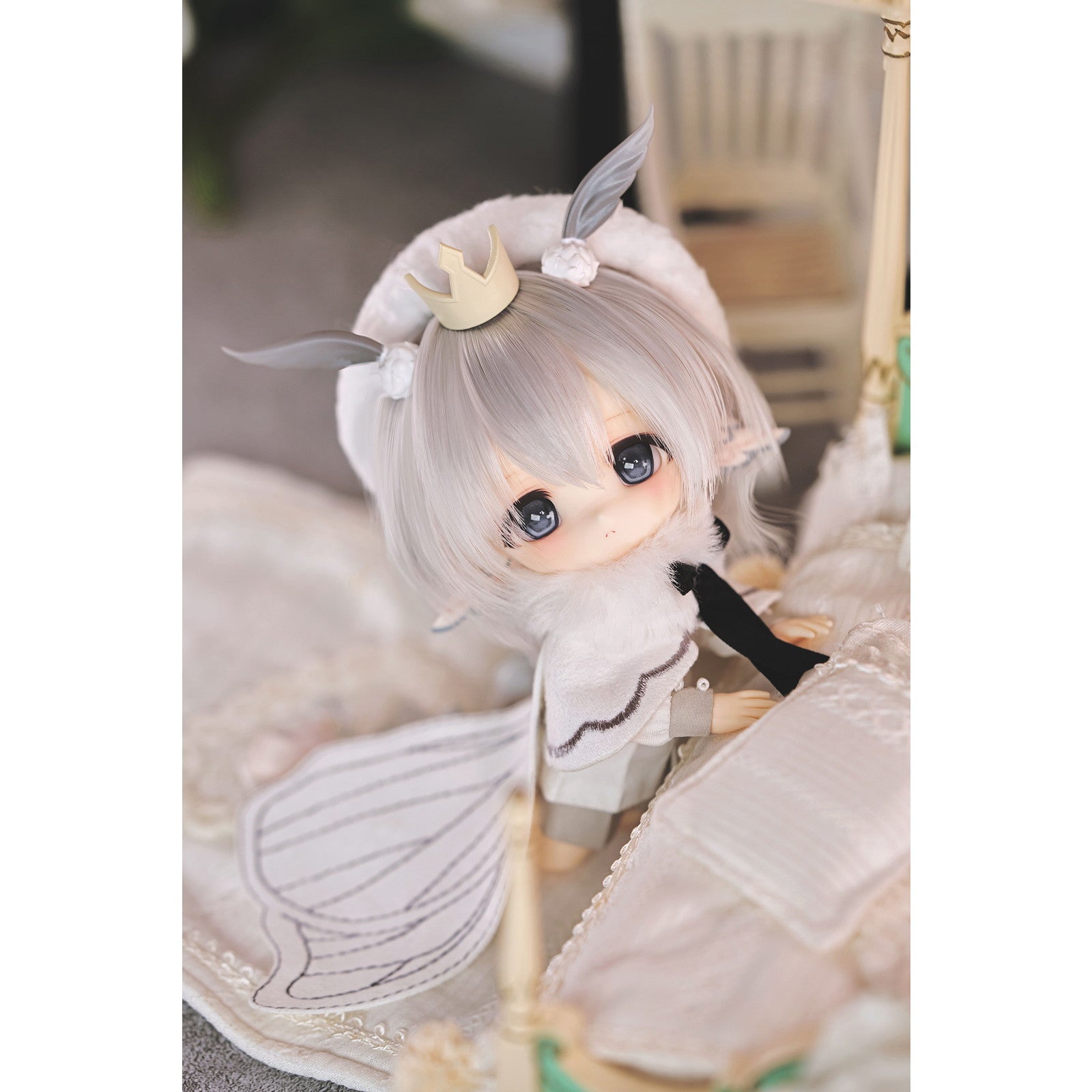 【新品即納】[DOL] 初回特典付属 PICCODO(ピコドー) ACTION DOLL X 白匣アリス 灰葉(はいば) 完成品 デフォルメドール+HANEKOノーメイクドールヘッドセット GENESIS(ジェネシス)(20250630)