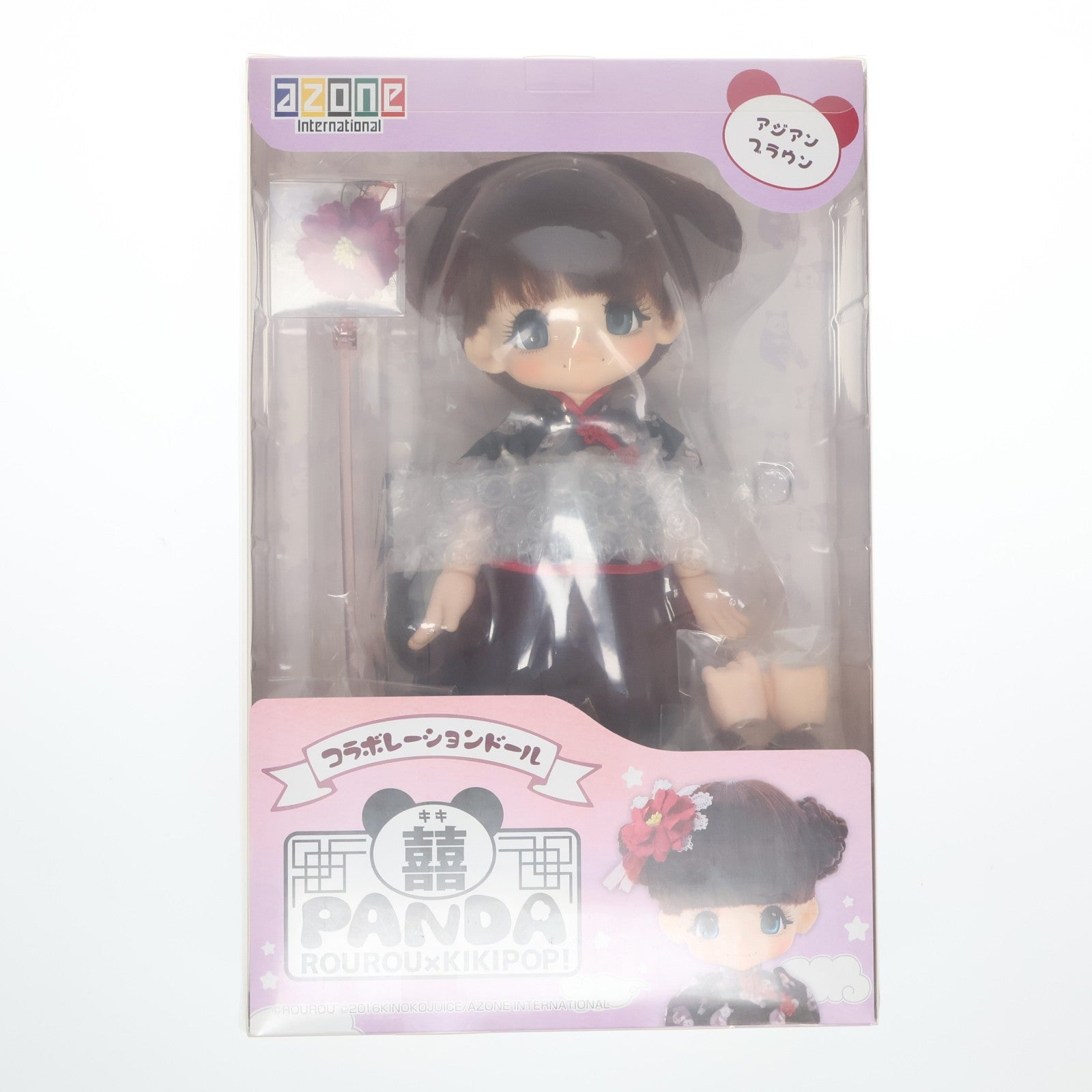 【中古即納】[DOL] ROUROU×KIKIPOP!(キキポップ!) 喜喜(キキ)PANDA アジアンブラウン 完成品 ドール(AKP001-RKA) ROUROU&アゾネット限定 アゾンインターナショナル(20161117)