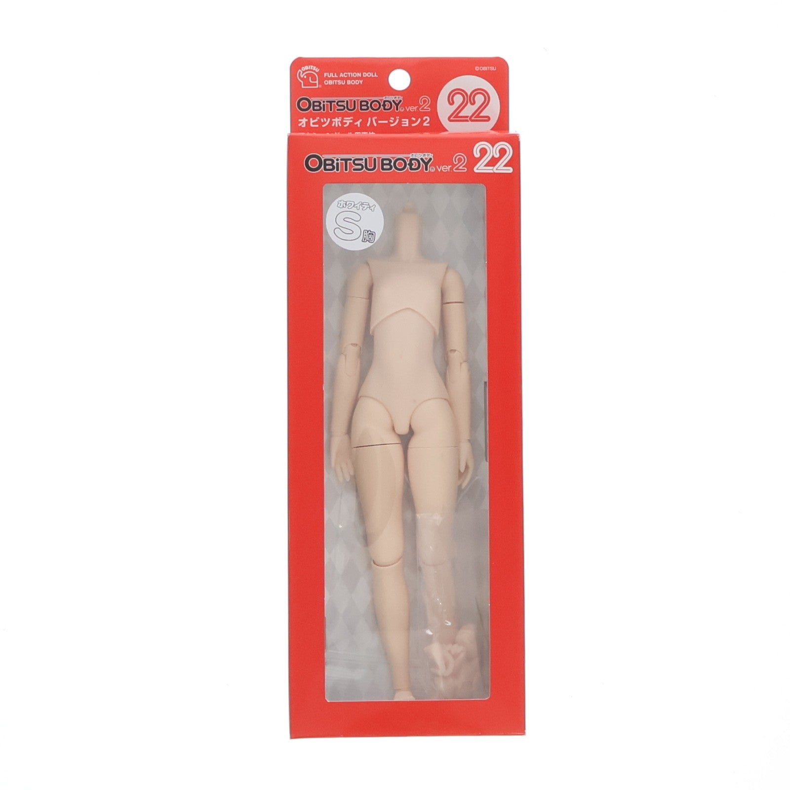 【中古即納】[DOL] 22cmオビツボディVer.2 女性 バストサイズS ホワイティ アクションドール用素体(22BD-F01W-S) オビツ製作所(20190228)