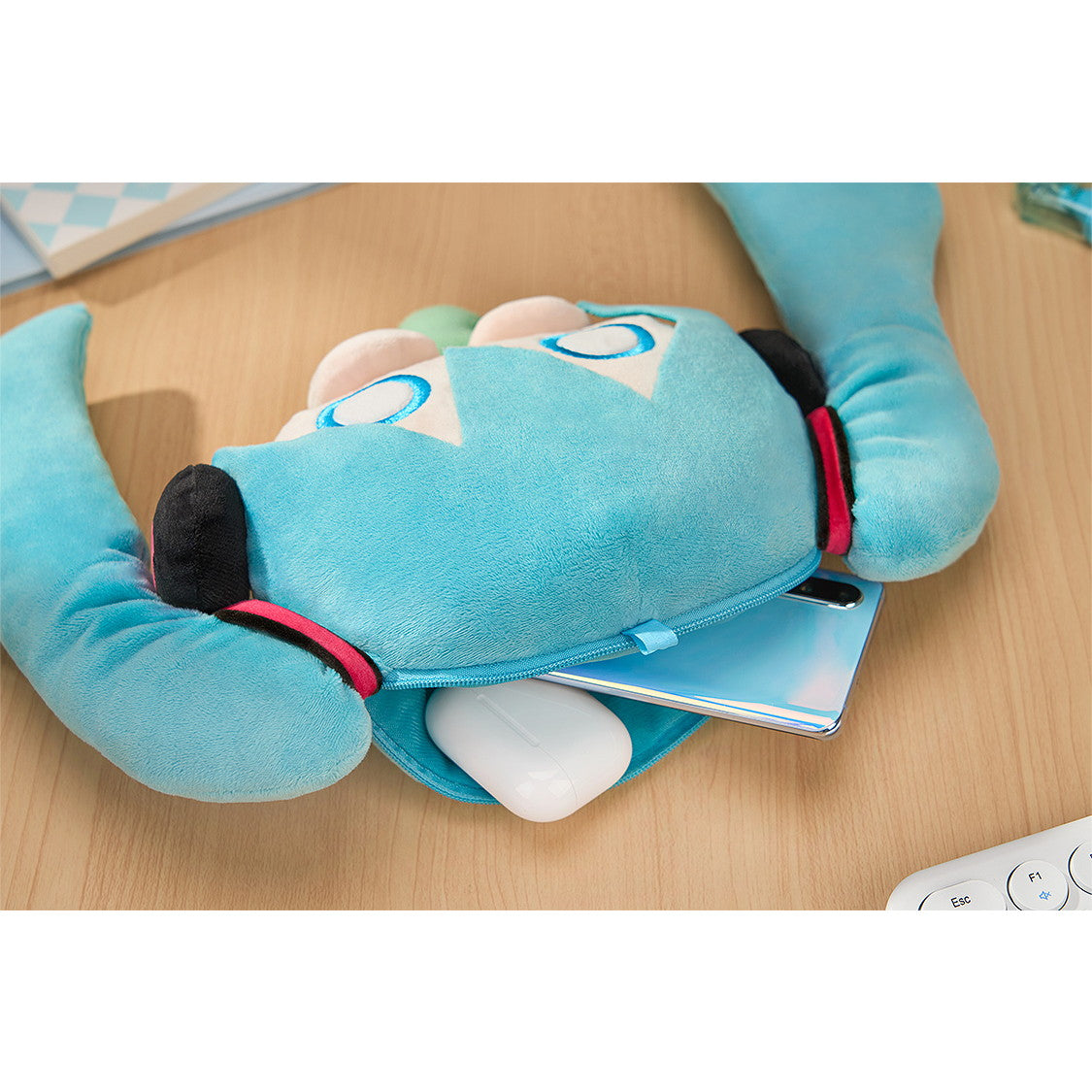 【新品即納】[STY] ふわふわシリーズ ぬいぐるみポーチ 初音ミク キャラクター・ボーカル・シリーズ01 初音ミク グッドスマイルカンパニー(20250630)