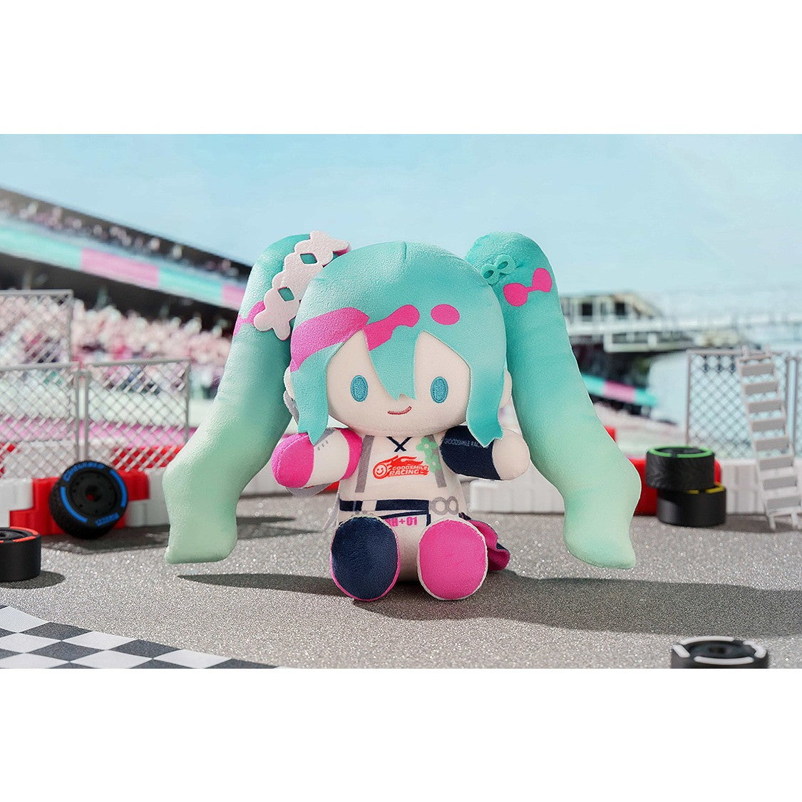 【新品即納】[STY] 初音ミク レーシングVer. 2025 ぬいぐるみセット 初音ミク GTプロジェクト GoodSmile Moment(グッドスマイルモーメント)(20260428)