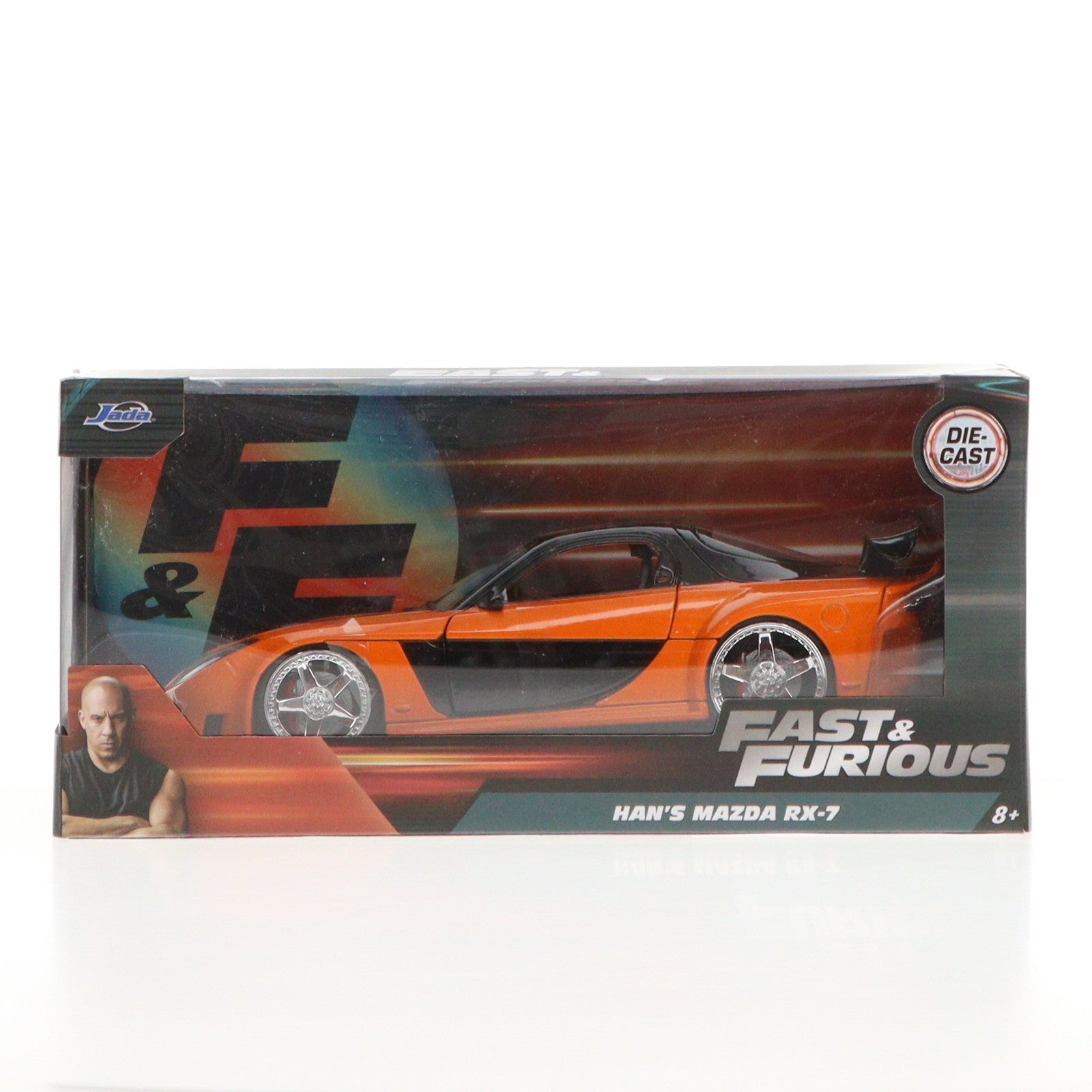 【中古即納】[MDL] 1/24 Han's MAZDA RX-7(オレンジ) ワイルド・スピードX3 TOKYO DRIFT 完成品 ミニカー(JAM30732) Jada Toys(ジャダトイズ)(20200208)