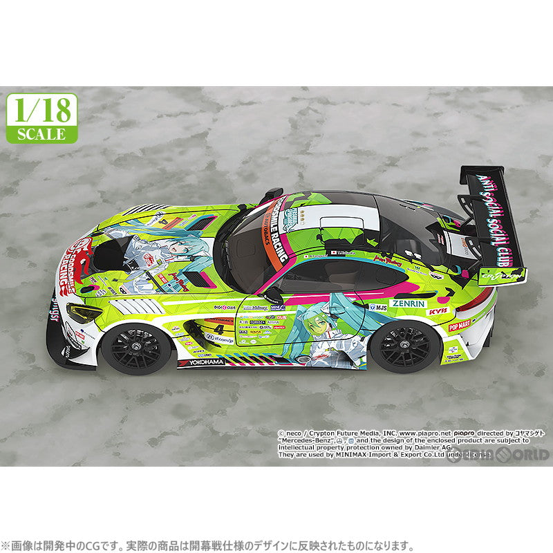 【新品即納】[MDL]1/18 グッドスマイル 初音ミク AMG 2022 開幕戦Ver. 初音ミク GTプロジェクト 完成品 ミニカー  グッドスマイルレーシング(20230331)