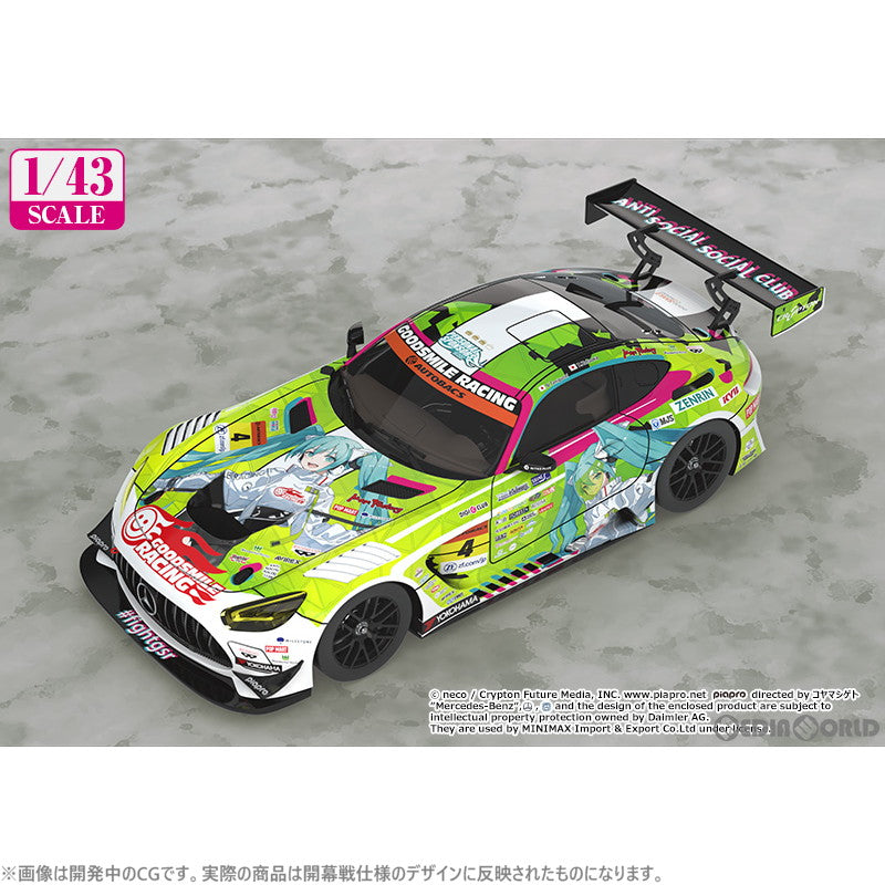 新品即納】[MDL]1/43 グッドスマイル 初音ミク AMG 2022 開幕戦Ver. 初音ミク GTプロジェクト 完成品 ミニカー  グッドスマイルレーシング