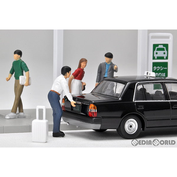 【新品即納】[MDL] トミカリミテッドヴィンテージ NEO ジオコレ64 #カースナップ04b タクシー乗り場(トヨタ クラウンコンフォート付属) 1/64 完成品 ミニカー(322825) TOMYTEC(トミーテック) (20220910)