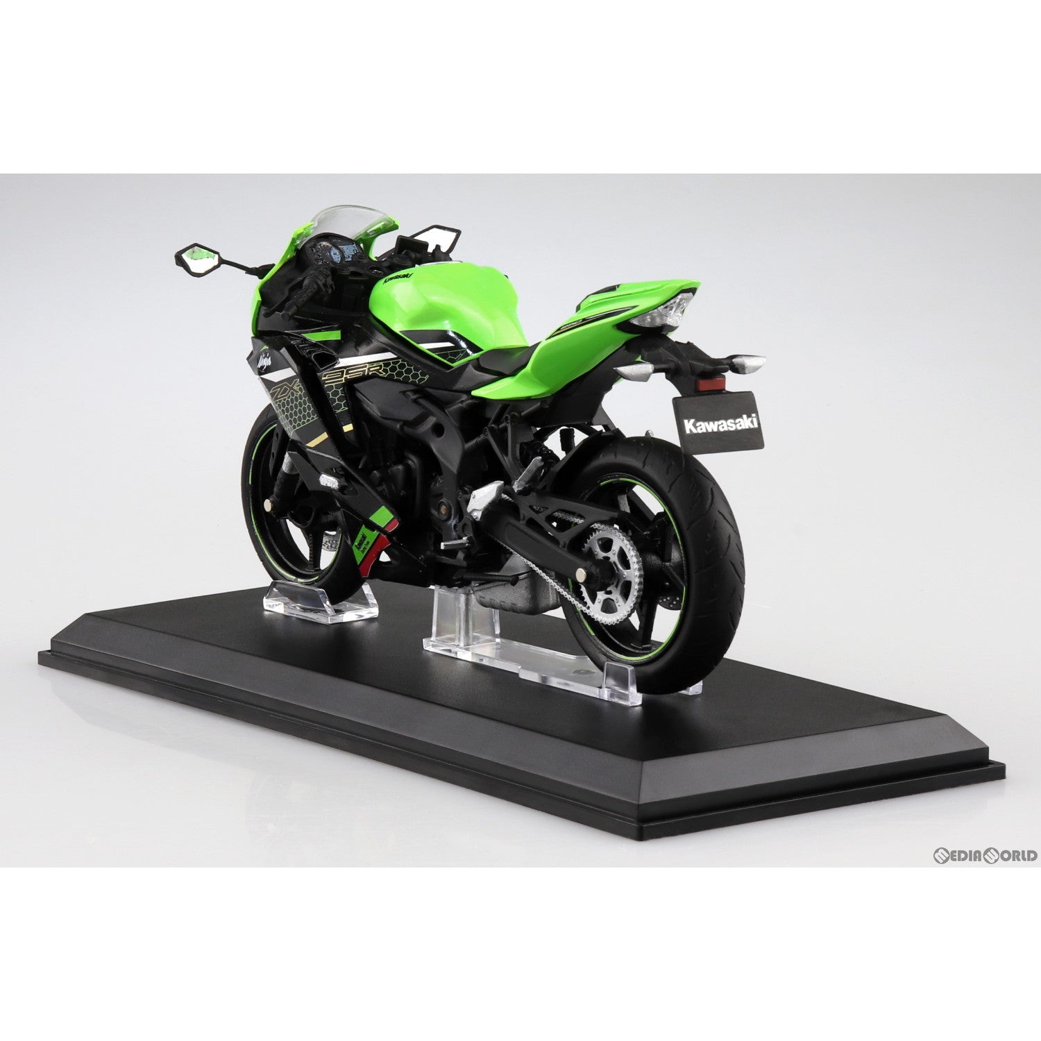 【新品即納】[MDL] 1/12 完成品バイクシリーズ KAWASAKI Ninja ZX-25R ライムグリーン×エボニー ミニカー(109694) スカイネット(アオシマ) (20230421)