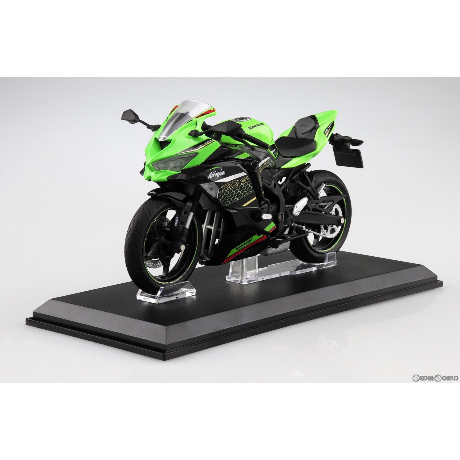 【中古即納】[MDL] 1/12 完成品バイクシリーズ KAWASAKI Ninja ZX-25R ライムグリーン×エボニー ミニカー(109694) スカイネット(アオシマ)(20230421)
