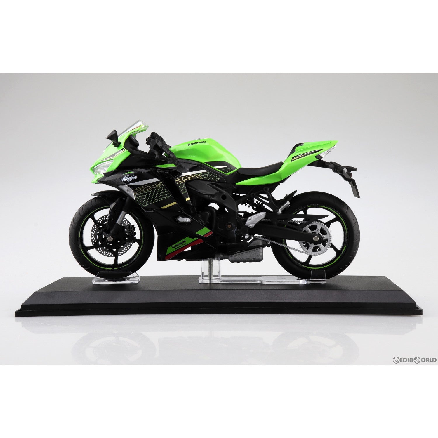 【中古即納】[MDL] 1/12 完成品バイクシリーズ KAWASAKI Ninja ZX-25R ライムグリーン×エボニー ミニカー(109694) スカイネット(アオシマ)(20230421)