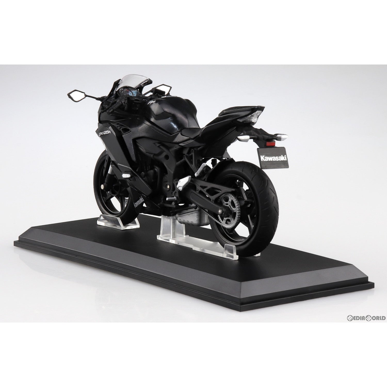 新品即納】[MDL]1/12 完成品バイクシリーズ KAWASAKI Ninja ZX-25R メタリックスパークブラック ミニカー(109717)  スカイネット(アオシマ)