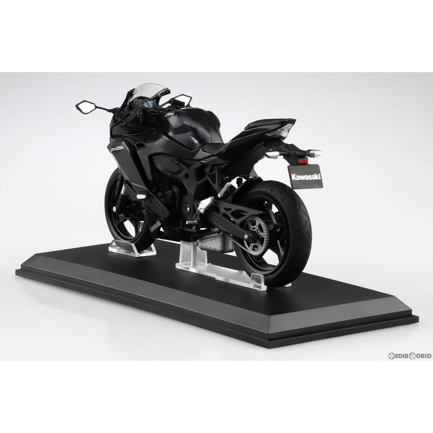 【新品即納】[MDL] 1/12 完成品バイクシリーズ KAWASAKI Ninja ZX-25R メタリックスパークブラック ミニカー(109717) スカイネット(アオシマ) (20230421)