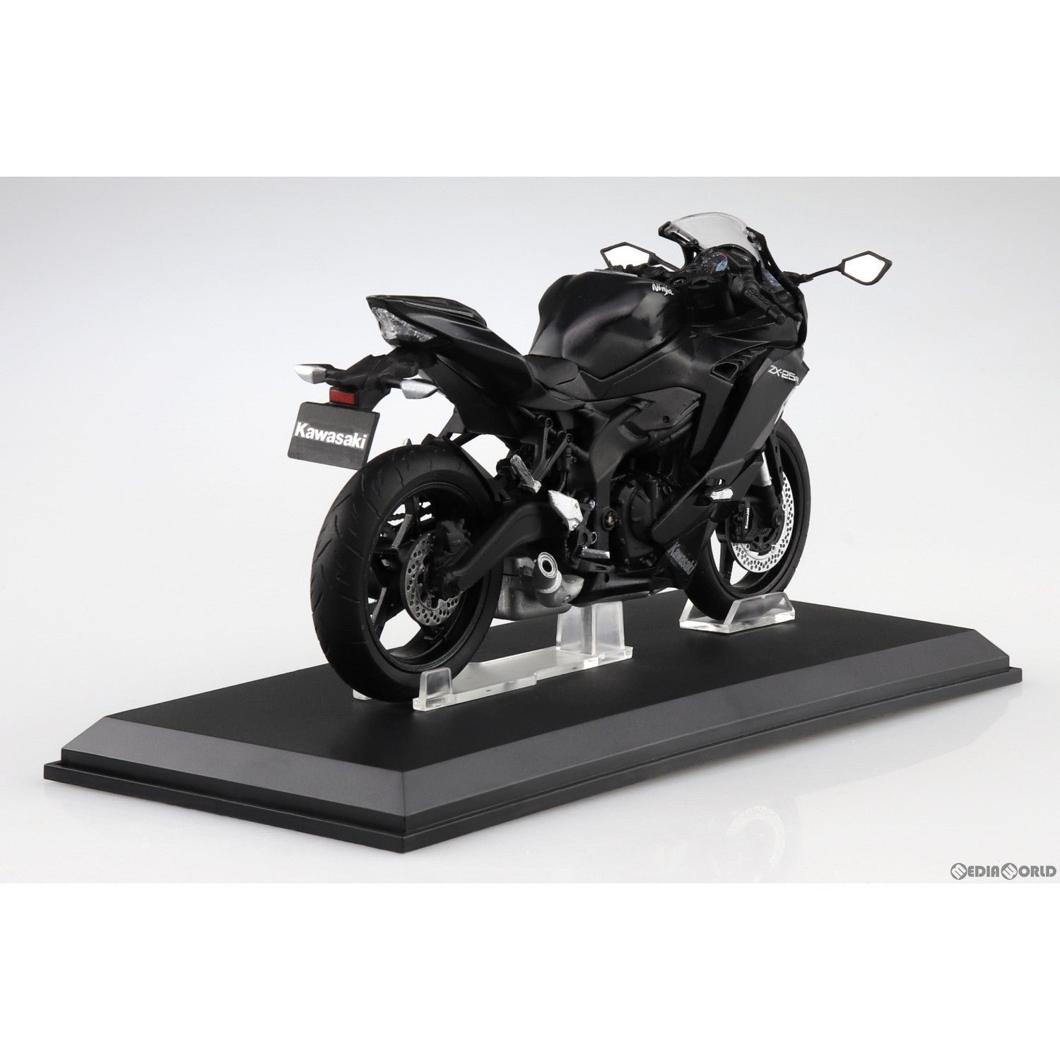 【新品即納】[MDL] 1/12 完成品バイクシリーズ KAWASAKI Ninja ZX-25R メタリックスパークブラック ミニカー(109717) スカイネット(アオシマ) (20230421)