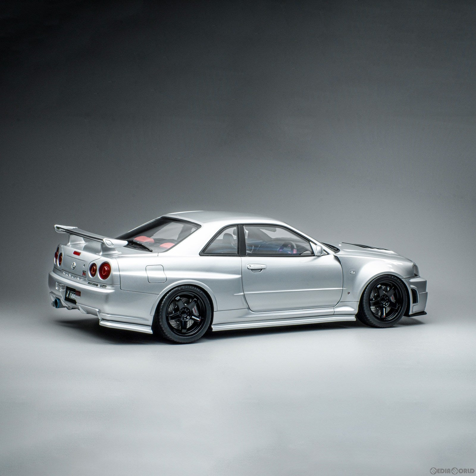 【新品即納】[MDL] 1/12 NISSAN GT-R Z-tune SILVER(RB26エンジン付き) 完成品 ミニカー(PR12-R34Z-SL01) POP RACE(ポップレース) (20230630)