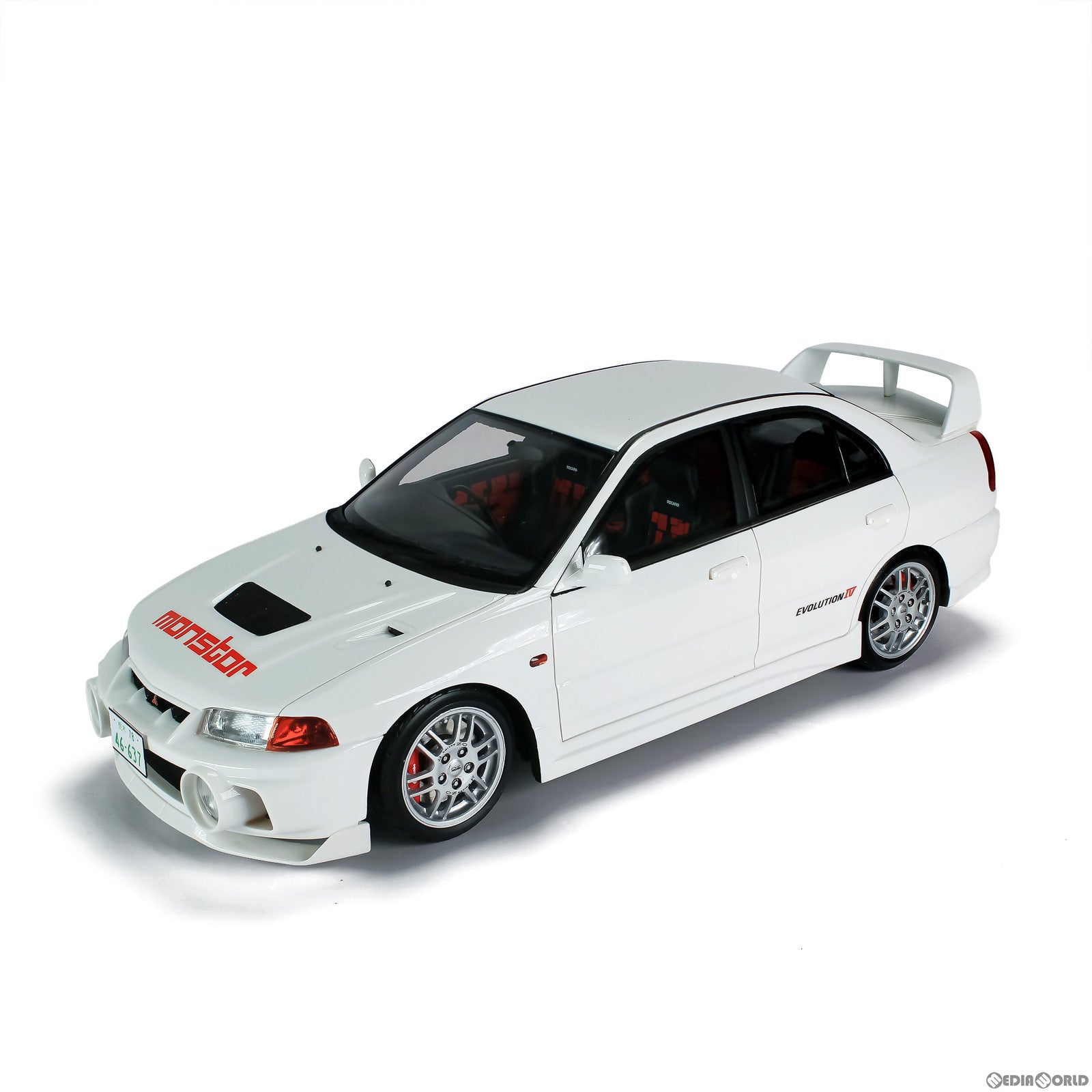 【新品即納】[MDL] 1/18 MITSUBISHI EVO4 WHITE 完成品 ミニカー(PR18-EVO4-WH01) POP RACE(ポップレース) (20230630)