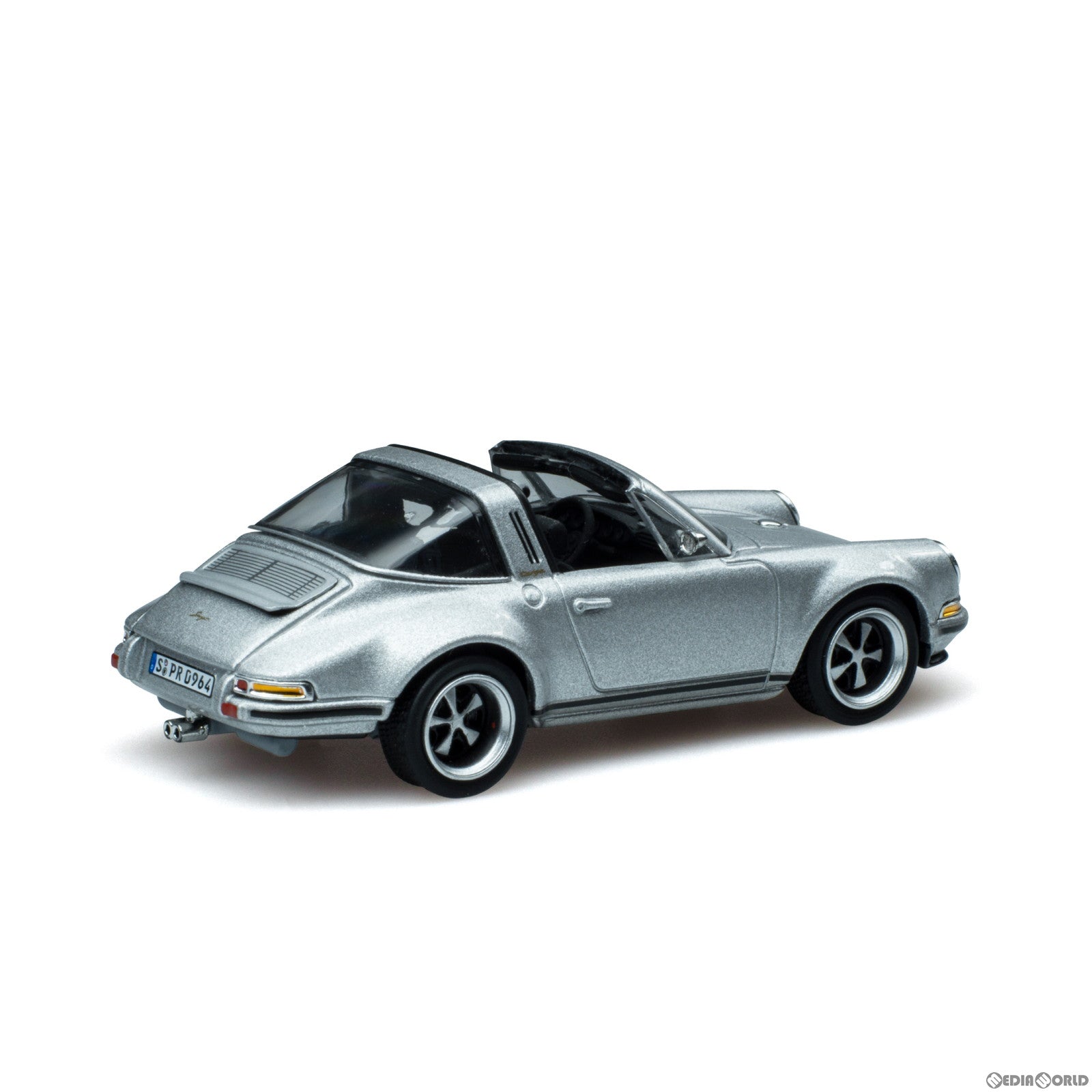 【新品即納】[MDL] 1/64 Singer Targa Silver 完成品 ミニカー(PR64-SGTA-SL01) POP RACE(ポップレース) (20230325)