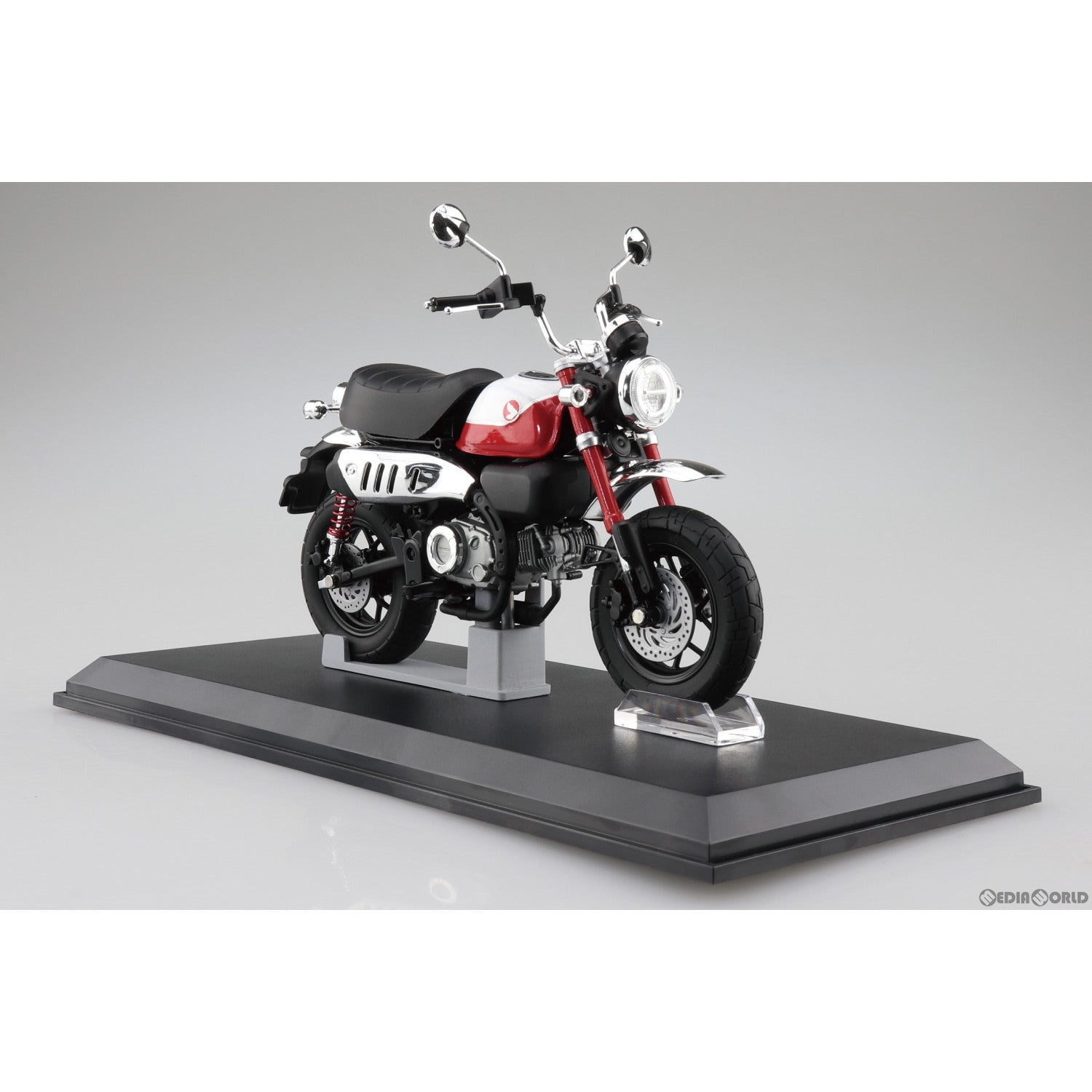 【新品即納】[MDL] 1/12 完成品バイクシリーズ Honda Monkey125 '22 パールネビュラレッド ミニカー(111208) スカイネット(アオシマ) (20230701)