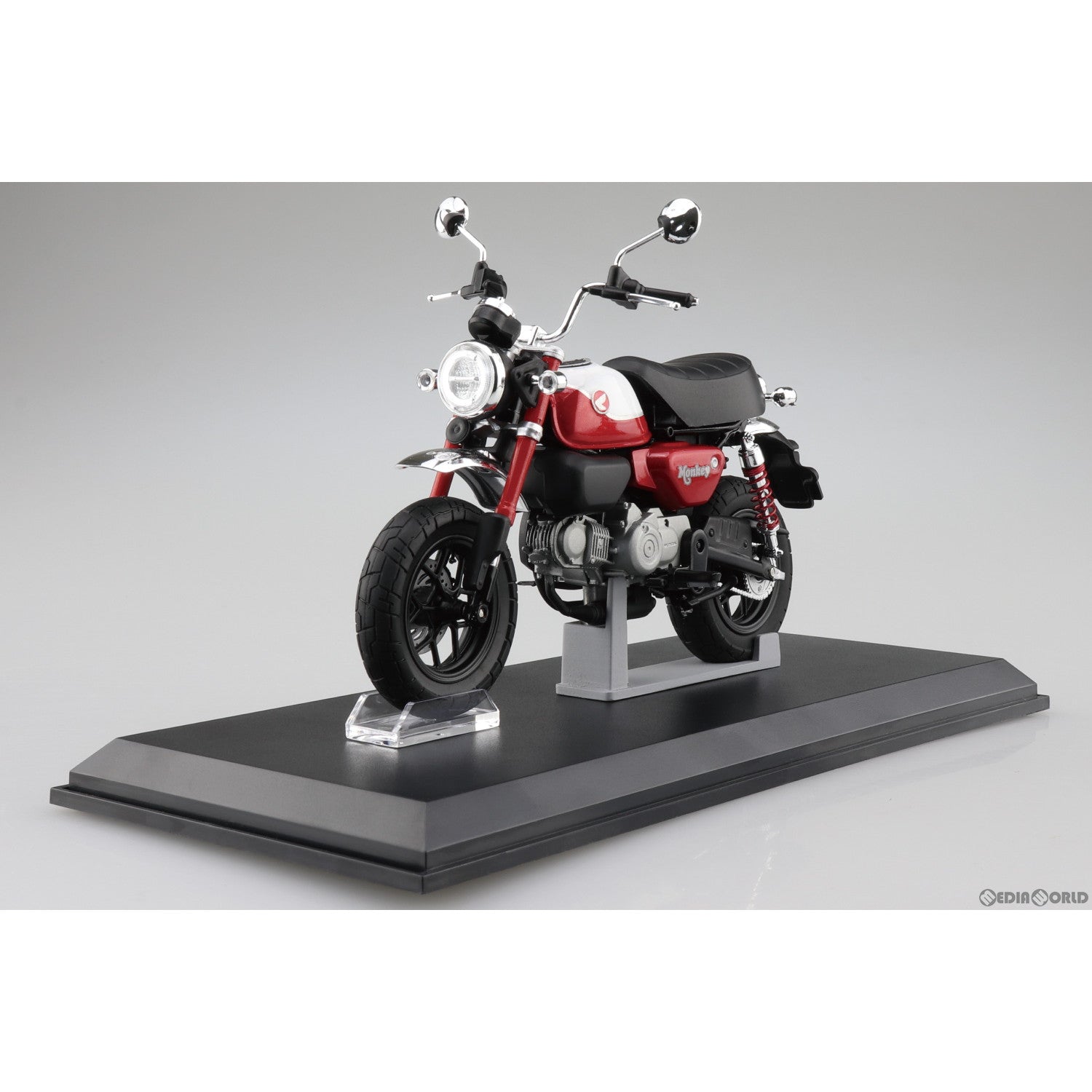【新品即納】[MDL] 1/12 完成品バイクシリーズ Honda Monkey125 '22 パールネビュラレッド ミニカー(111208) スカイネット(アオシマ) (20230701)