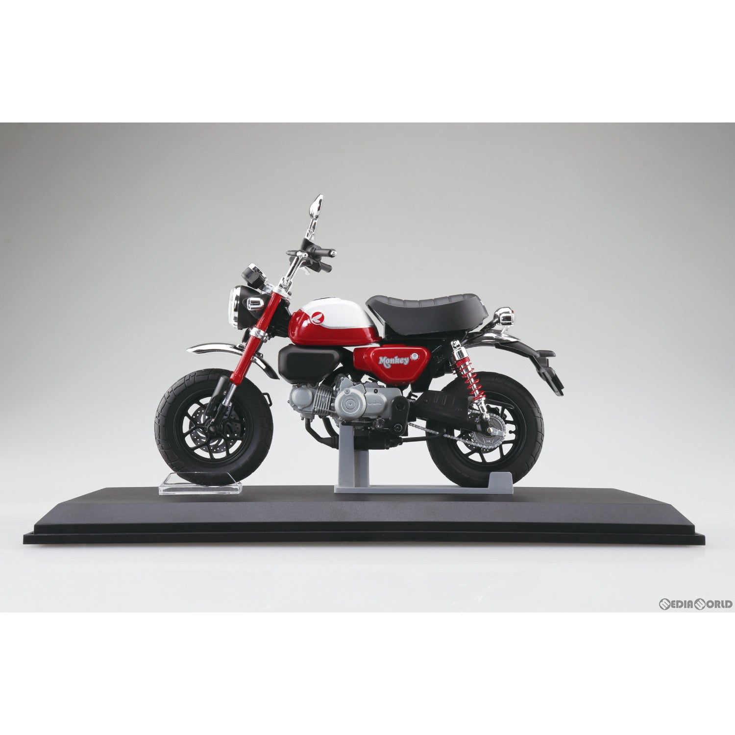 【新品即納】[MDL] 1/12 完成品バイクシリーズ Honda Monkey125 '22 パールネビュラレッド ミニカー(111208) スカイネット(アオシマ) (20230701)