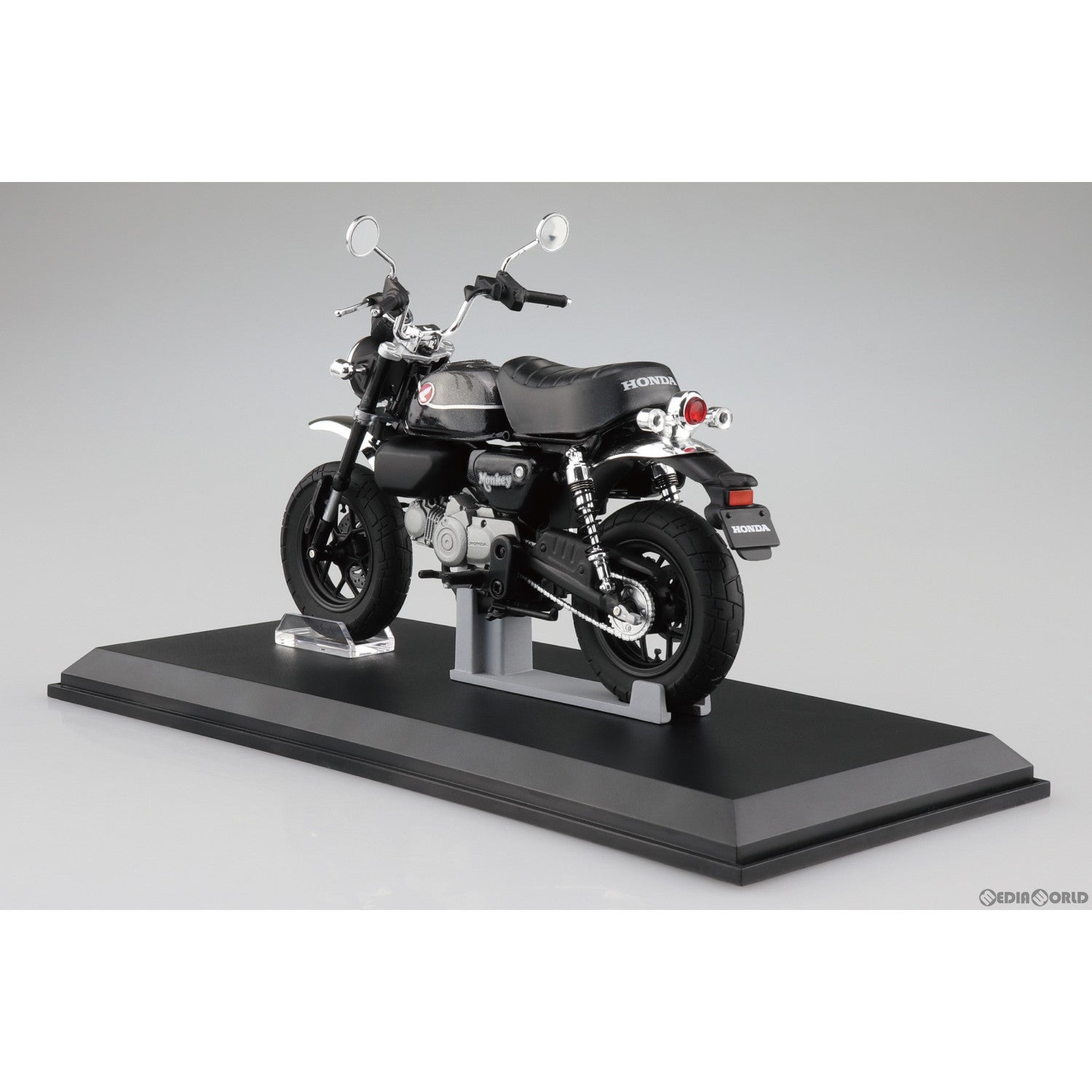 【新品即納】[MDL] 1/12 完成品バイクシリーズ Honda Monkey125 '22 パールシャイニングブラック ミニカー(111222) スカイネット(アオシマ) (20230701)