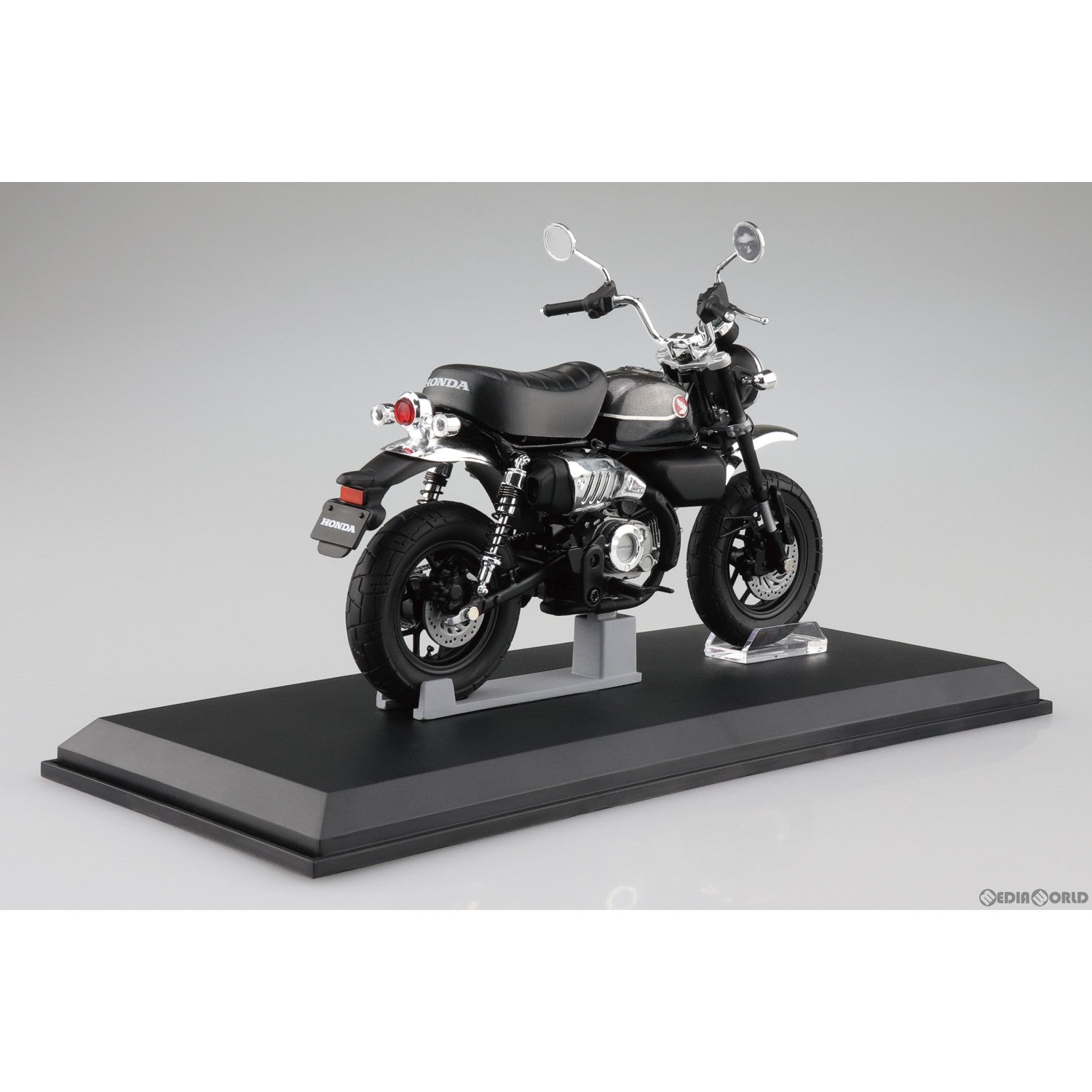 【新品即納】[MDL] 1/12 完成品バイクシリーズ Honda Monkey125 '22 パールシャイニングブラック ミニカー(111222) スカイネット(アオシマ) (20230701)