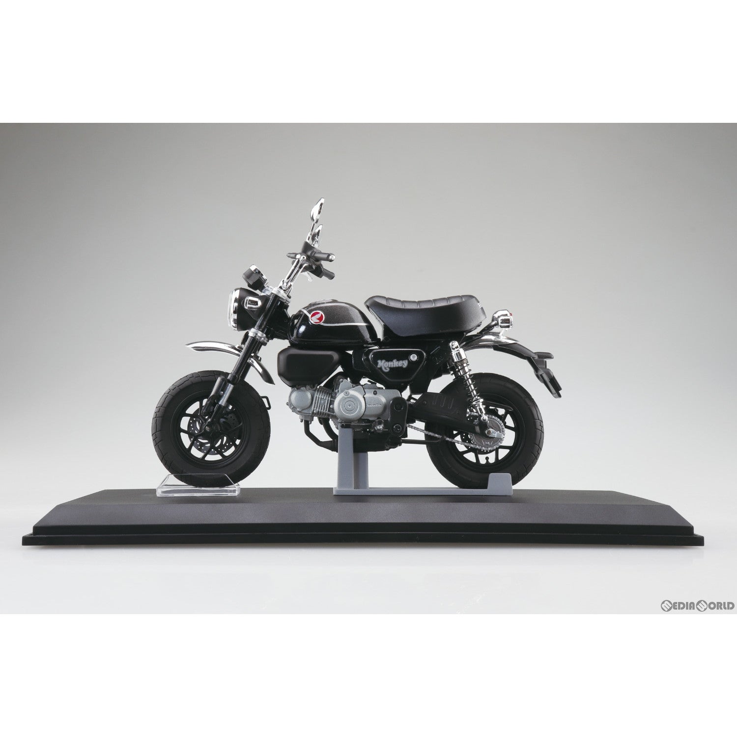 【新品即納】[MDL] 1/12 完成品バイクシリーズ Honda Monkey125 '22 パールシャイニングブラック ミニカー(111222) スカイネット(アオシマ) (20230701)