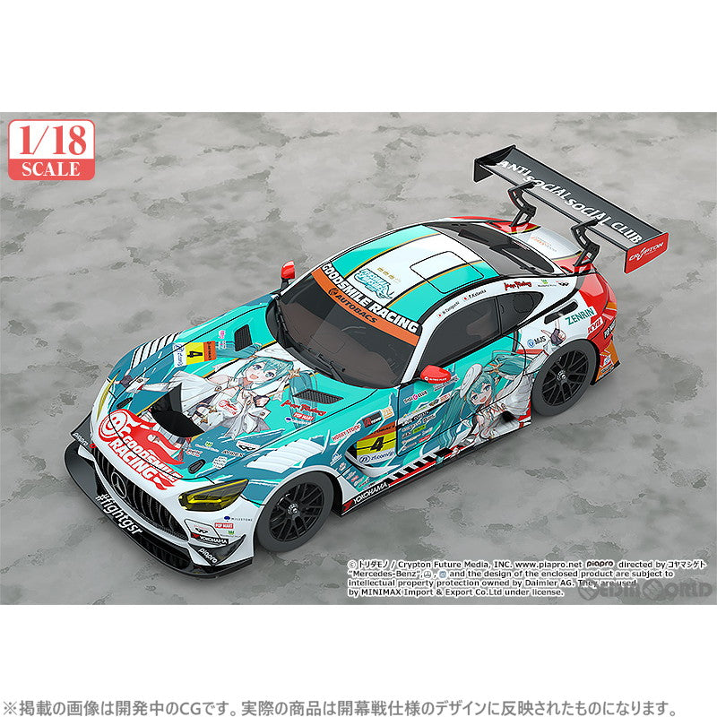 【新品即納】[MDL] 1/18 グッドスマイル 初音ミク AMG 2023 開幕戦Ver. 初音ミク GTプロジェクト 完成品 ミニカー グッドスマイルレーシング(20240120)