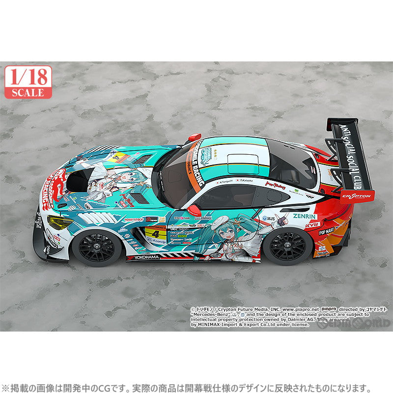 【新品即納】[MDL] 1/18 グッドスマイル 初音ミク AMG 2023 開幕戦Ver. 初音ミク GTプロジェクト 完成品 ミニカー グッドスマイルレーシング(20240120)