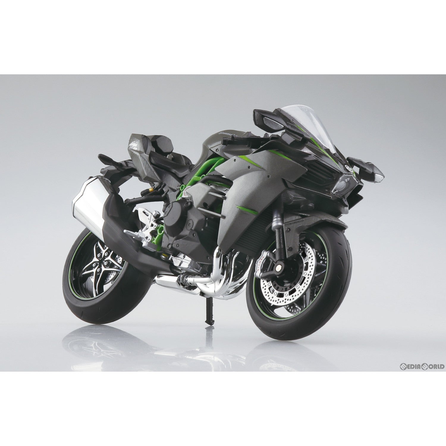 【新品即納】[MDL] 1/12 完成品バイクシリーズ KAWASAKI Ninja H2 CARBON '19 ミニカー(111239) スカイネット(アオシマ) (20231102)