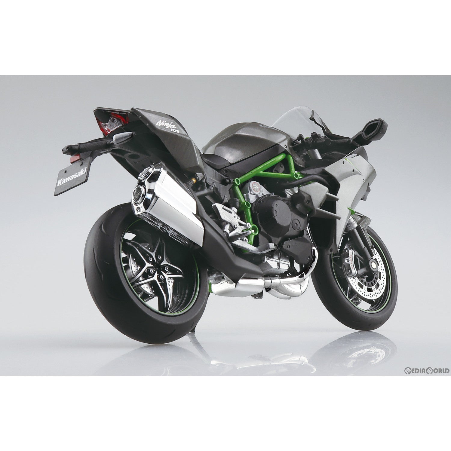 【新品即納】[MDL] 1/12 完成品バイクシリーズ KAWASAKI Ninja H2 CARBON '19 ミニカー(111239) スカイネット(アオシマ) (20231102)