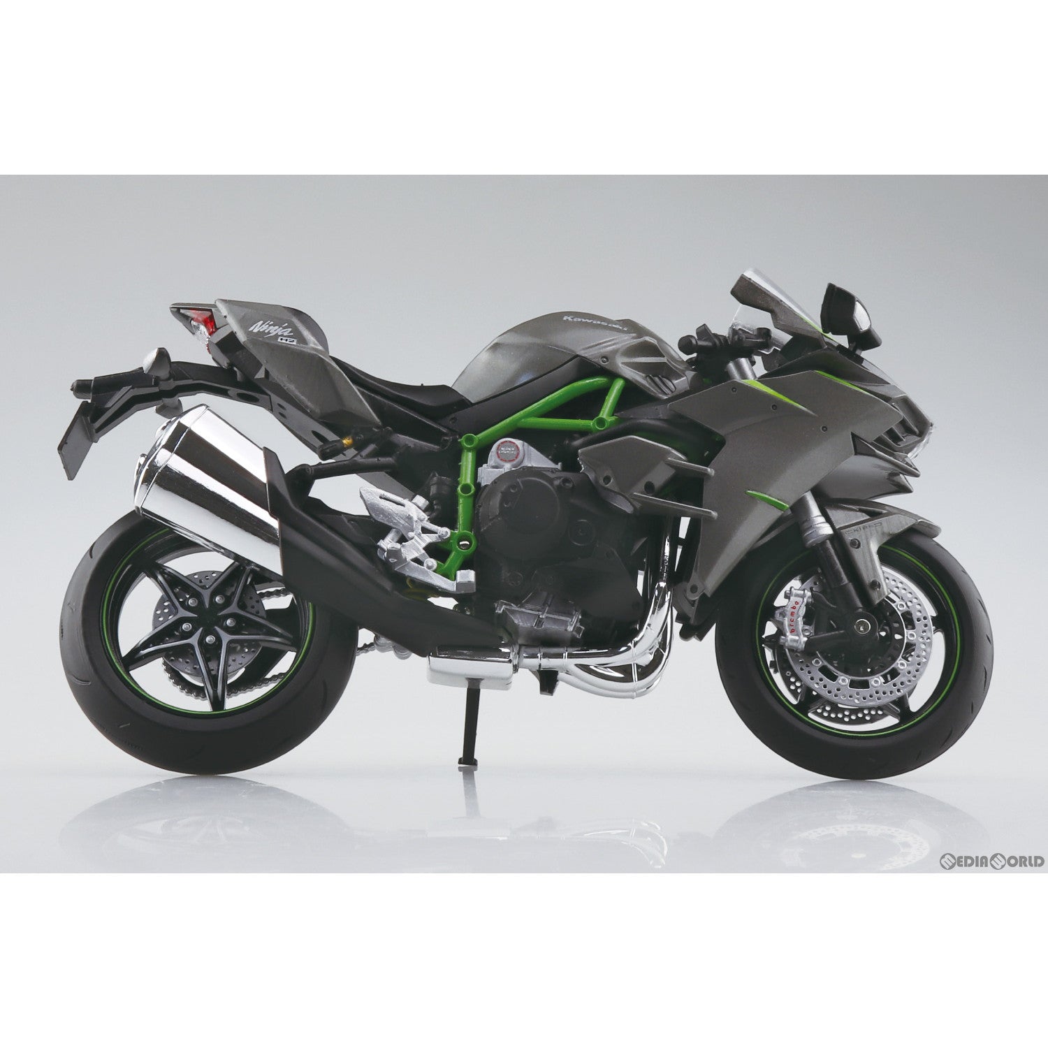 【中古即納】[MDL] 1/12 完成品バイクシリーズ KAWASAKI Ninja H2 CARBON '19 ミニカー(111239) スカイネット(アオシマ)(20231102)