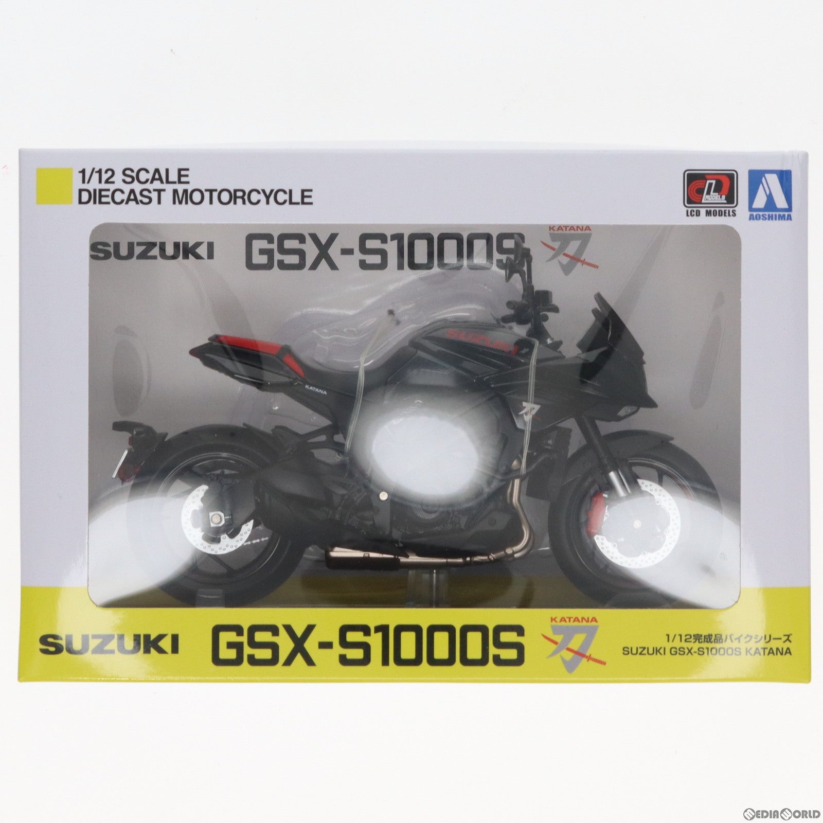 【中古即納】[MDL] 1/12 完成品バイクシリーズ SUZUKI GSX-S1000S KATANA フルオプション(グラススパークルブラック) ミニカー スカイネット(アオシマ)(20200117)