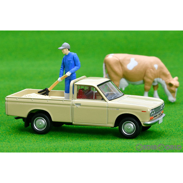 【新品即納】[MDL] トミカリミテッドヴィンテージ LV-195d ダットサン 1300 トラック(薄茶) フィギュア付 1/64 完成品 ミニカー(318361) TOMYTEC(トミーテック) (20231111)