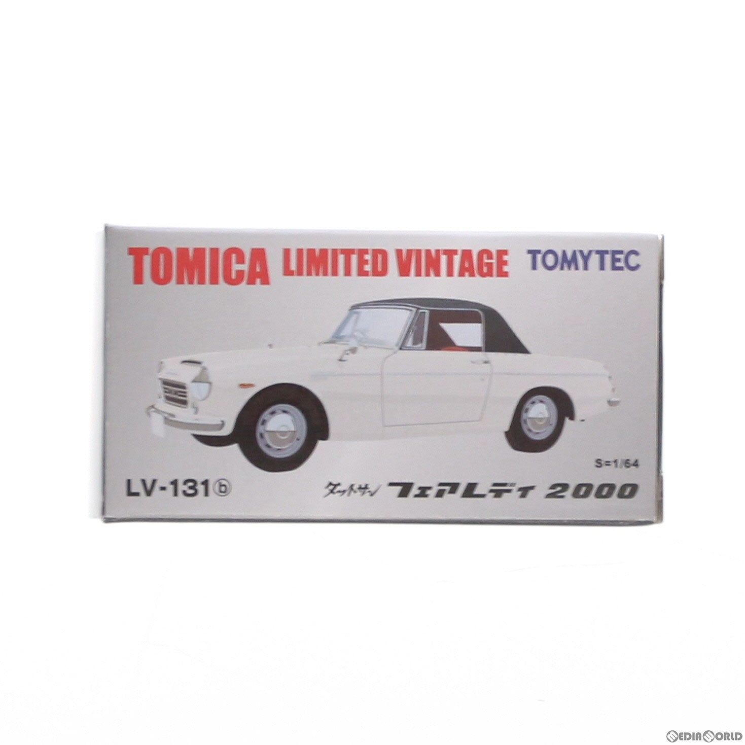 【中古即納】[MDL] トミカリミテッドヴィンテージ 1/64 TLV-131b ダットサン フェアレディ 2000 (白) 完成品 ミニカー(242963) TOMYTEC(トミーテック)(20130126)