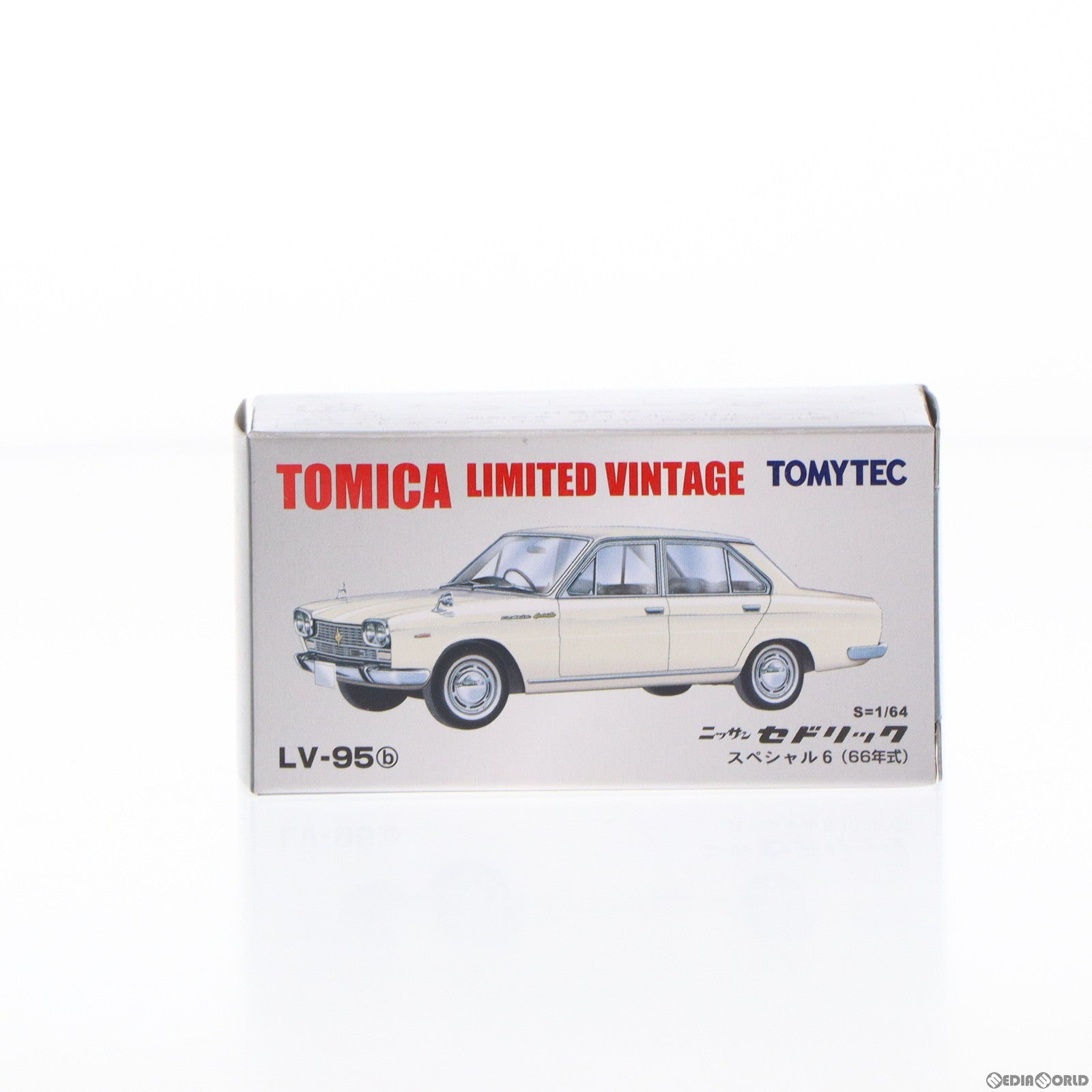 【中古即納】[MDL] トミカリミテッドヴィンテージ 1/64 TLV-95b ニッサン セドリック スペシャル6 66年式(ホワイト) 完成品 ミニカー(228172) TOMYTEC(トミーテック)(20110326)