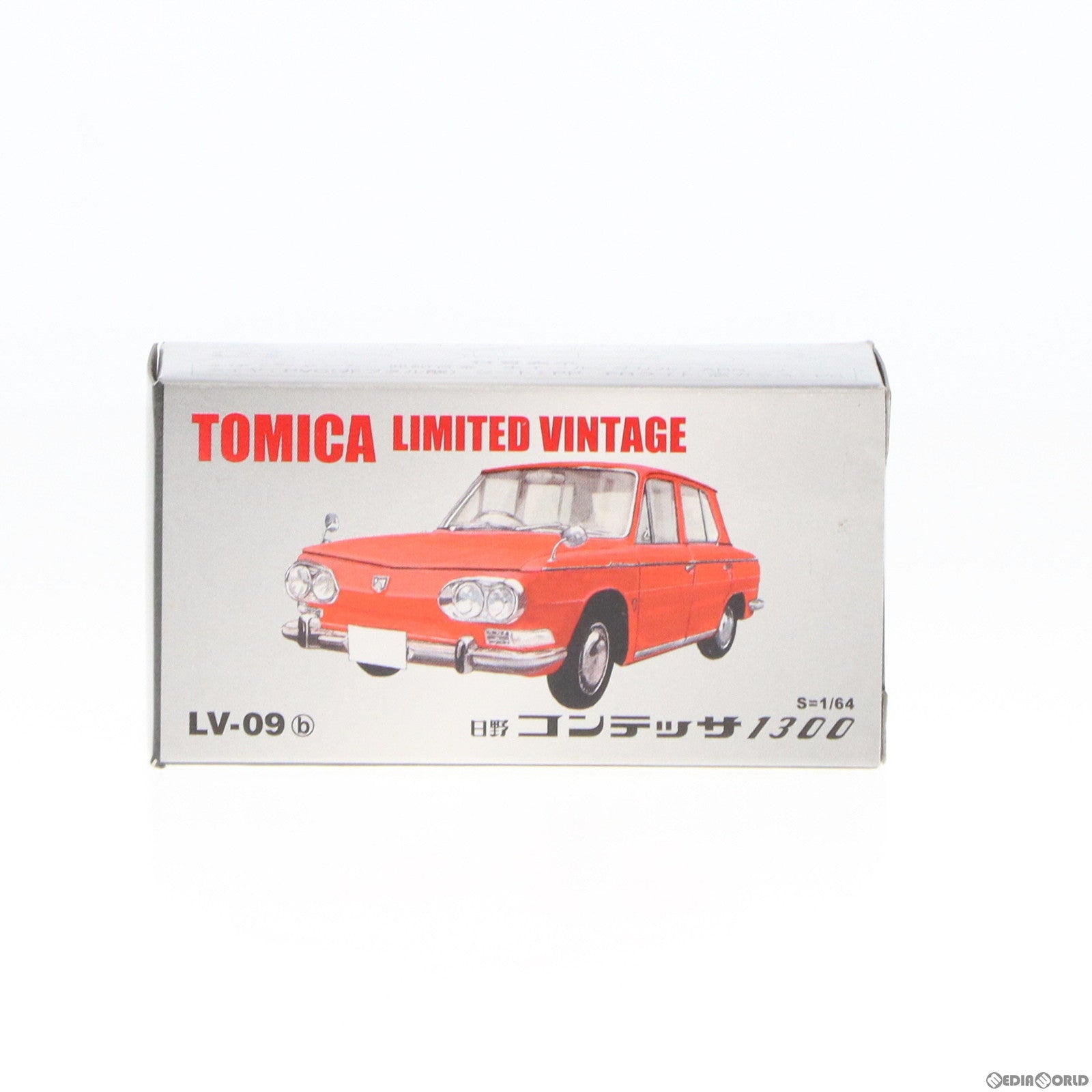 【中古即納】[MDL] トミカリミテッドヴィンテージ 1/64 TLV-09b 日野 コンテッサ1300(レッド) 完成品 ミニカー(205982) TOMYTEC(トミーテック)(20101231)