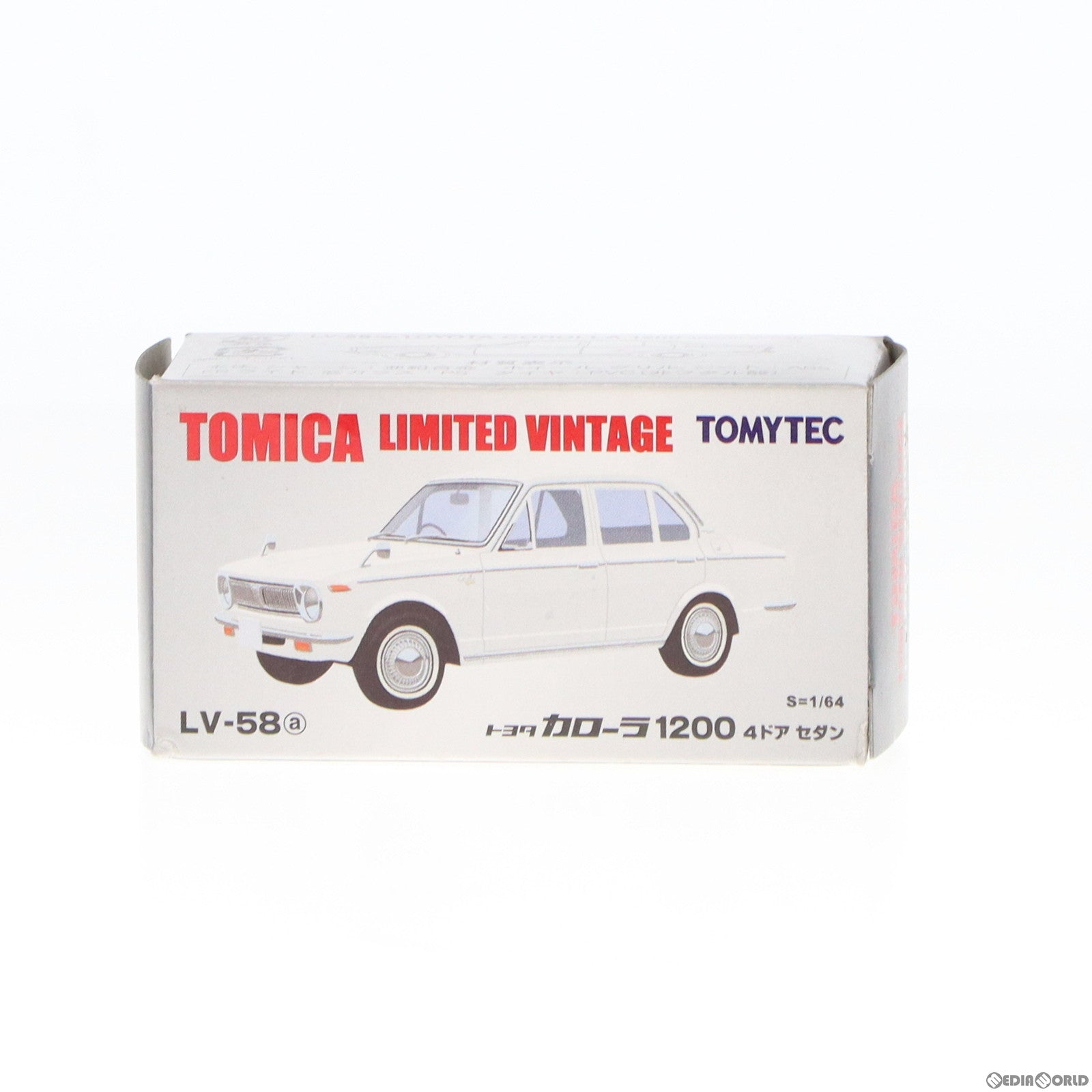 【中古即納】[MDL] トミカリミテッドヴィンテージ 1/64 TLV-58a トヨタ カローラ 1200 4ドアセダン(ホワイト) 完成品 ミニカー(214519) TOMYTEC(トミーテック)(20080331)