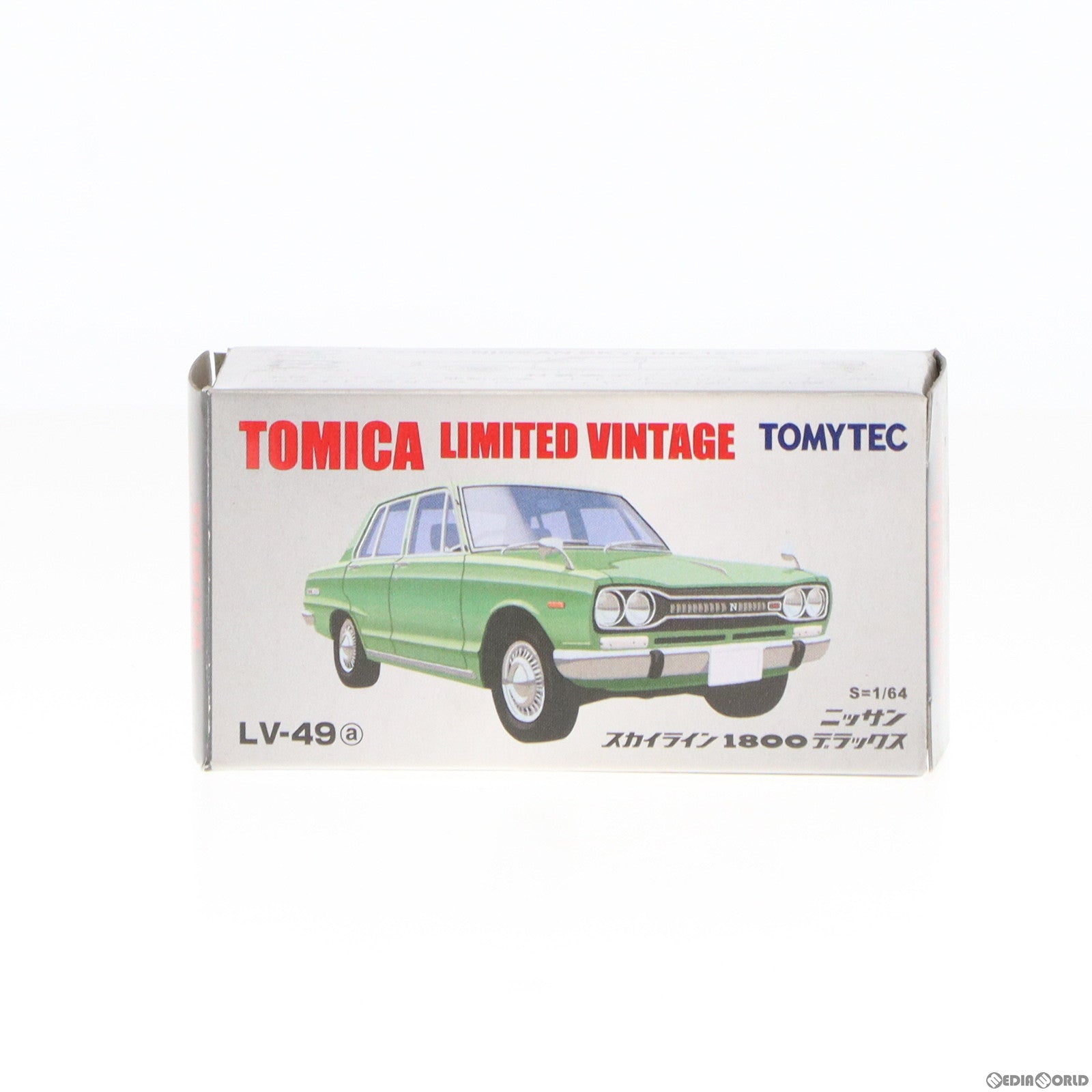 【中古即納】[MDL] トミカリミテッドヴィンテージ 1/64 TLV-49a ニッサン スカイライン 1800 デラックス(グリーン) 完成品 ミニカー(213161) TOMYTEC(トミーテック)(20070831)