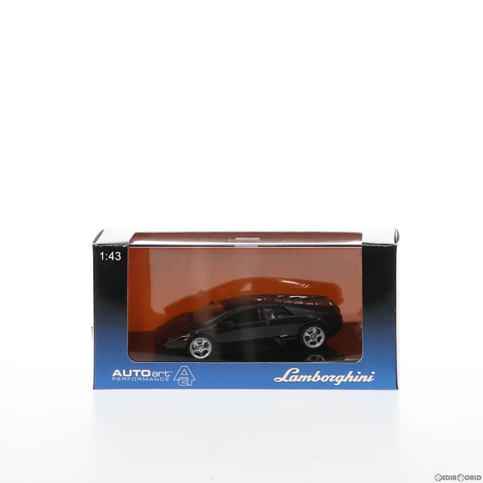 【中古即納】[MDL] 1/43 ランボルギーニ ムルシェラゴ(M.ブラック) 完成品 ミニカー AUTOart(オートアート)(19991231)