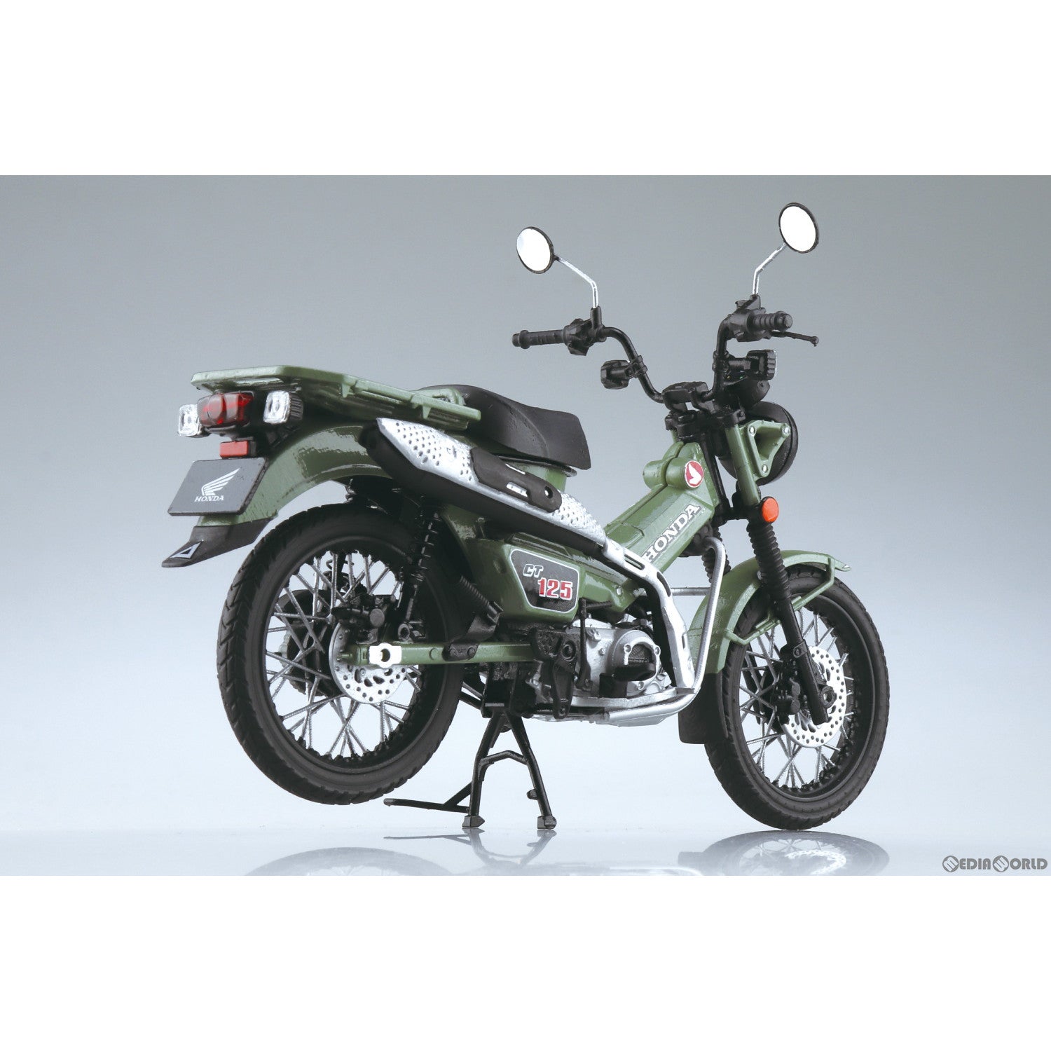 【新品即納】[MDL] 1/12 完成品バイクシリーズ Honda CT125 ハンターカブ パールオーガニックグリーン ミニカー(111291) スカイネット(アオシマ) (20240201)