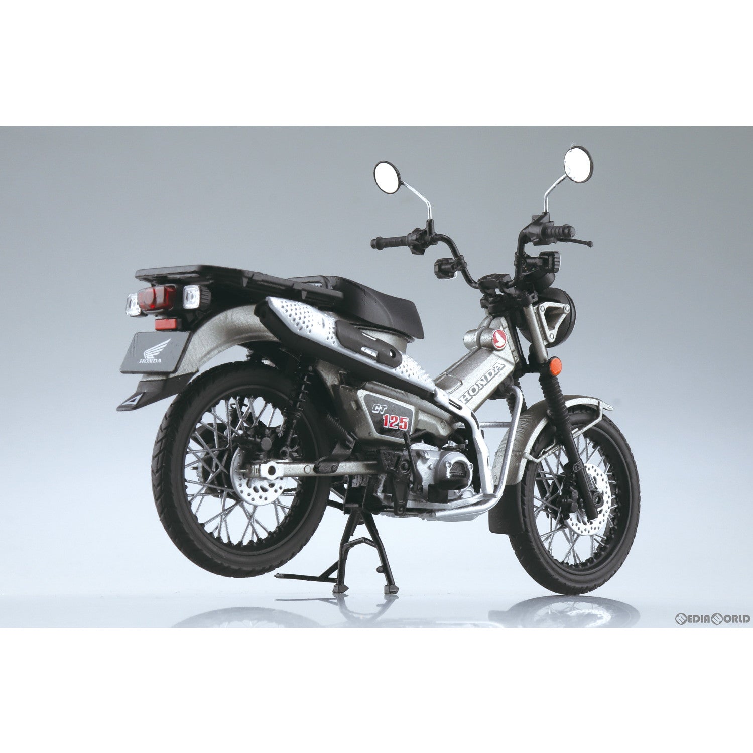 【新品即納】[MDL] 1/12 完成品バイクシリーズ Honda CT125 ハンターカブ マットアーマードシルバーメタリック ミニカー(111307) スカイネット(アオシマ) (20240201)