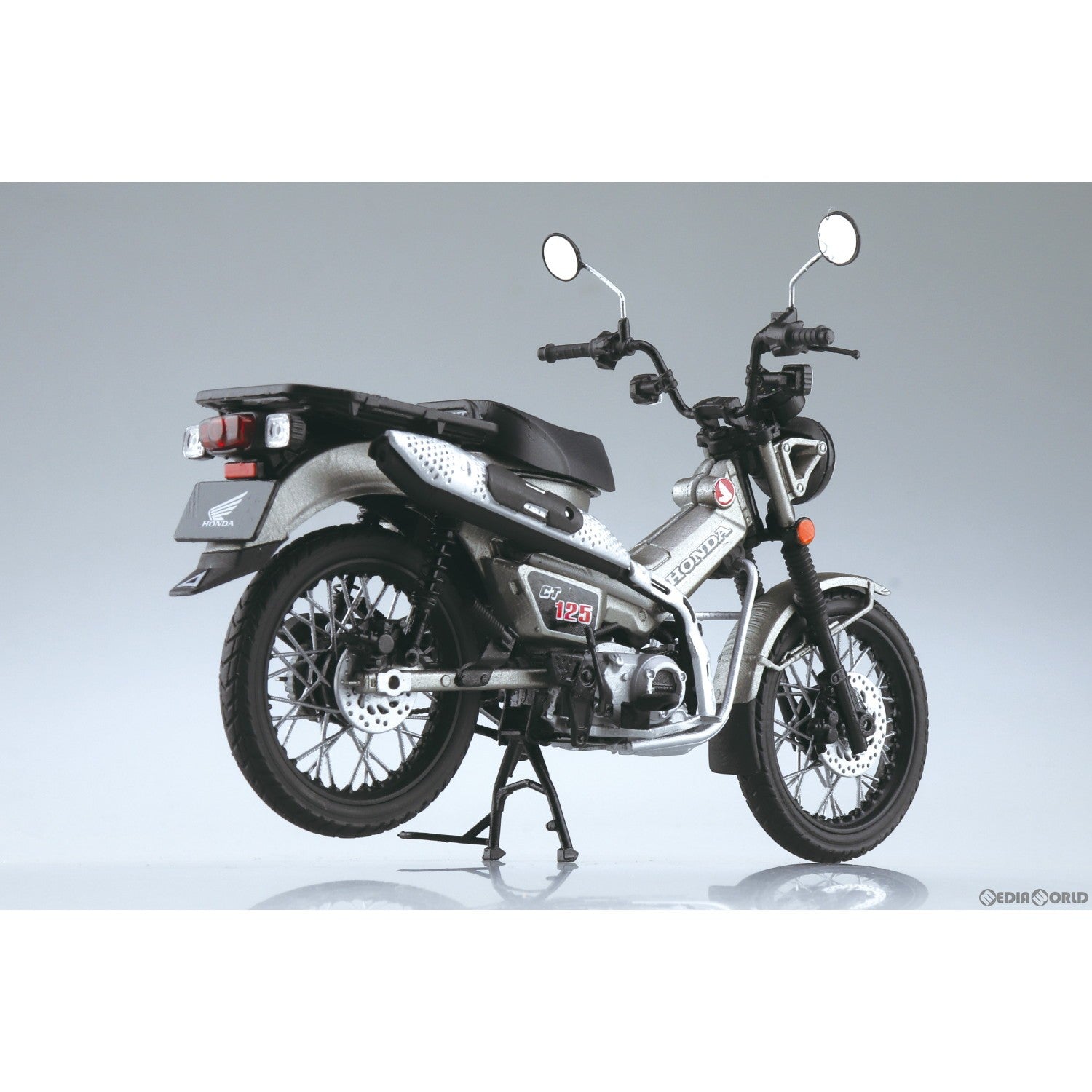 【新品】【お取り寄せ】[MDL] 1/12 完成品バイクシリーズ Honda CT125 ハンターカブ マットアーマードシルバーメタリック ミニカー(111307) スカイネット(アオシマ)(20240201)