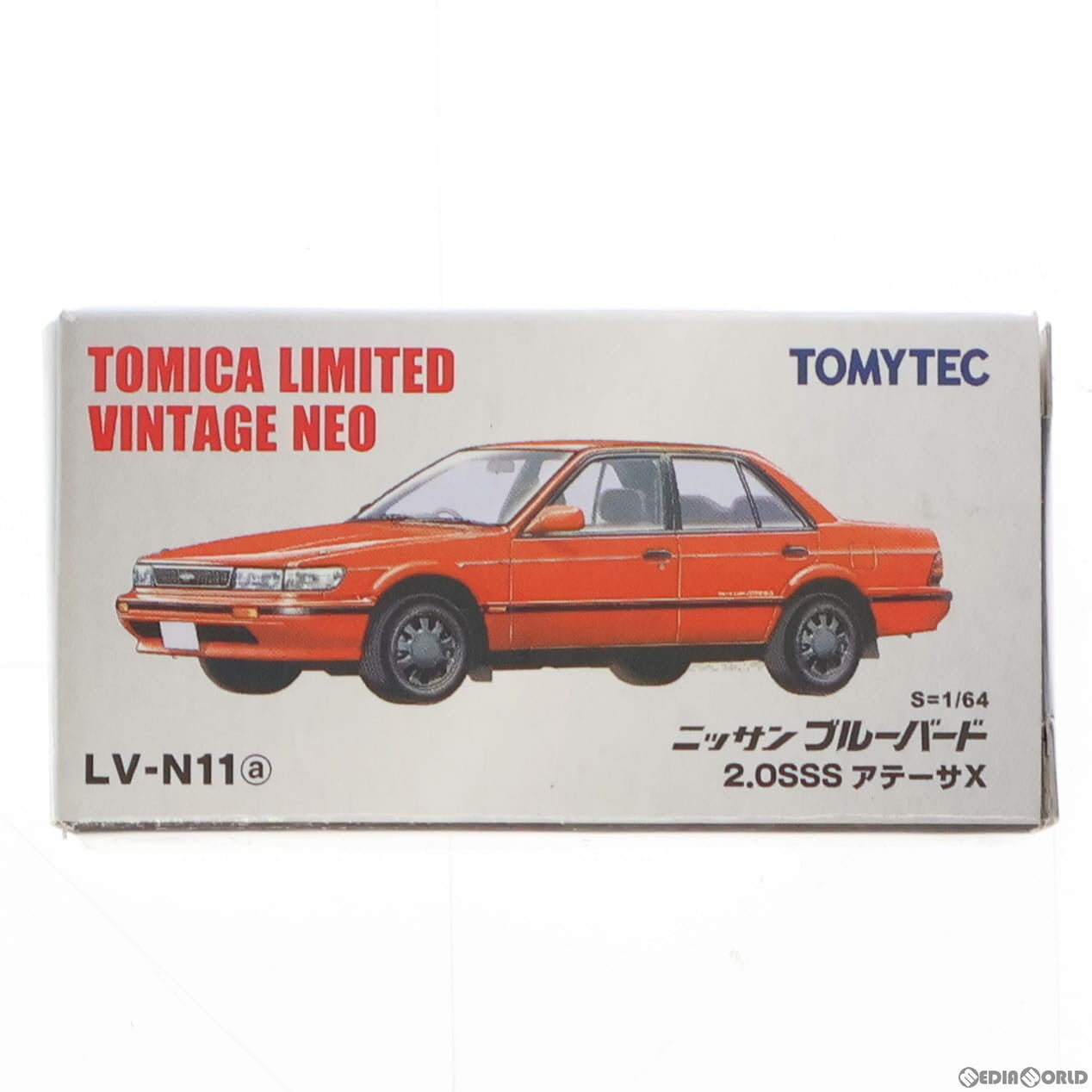 【中古即納】[MDL] トミカリミテッドヴィンテージ NEO 1/64 ＴLV-N11a 日産 ブルーバード2.0 SSSアテーサX(レッド) 完成品 ミニカー(214595) TOMYTEC(トミーテック)(20080510)