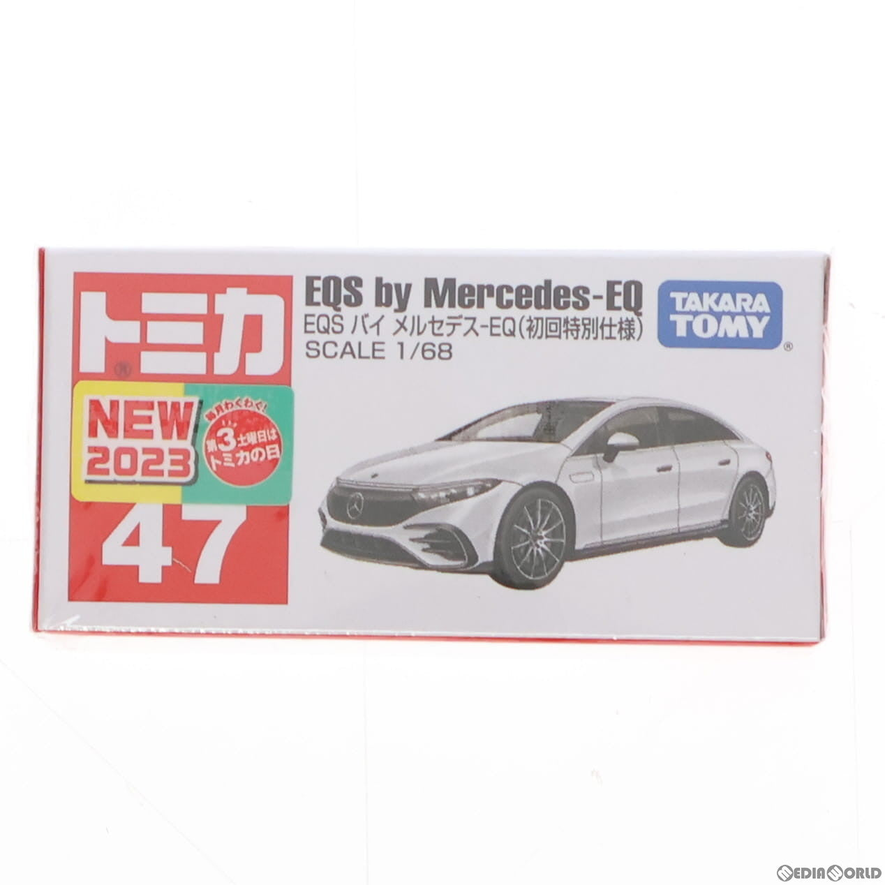 【中古即納】[MDL] トミカ No.47 EQS バイ メルセデス-EQ(初回特別仕様) 完成品 ミニカー タカラトミー(20230715)
