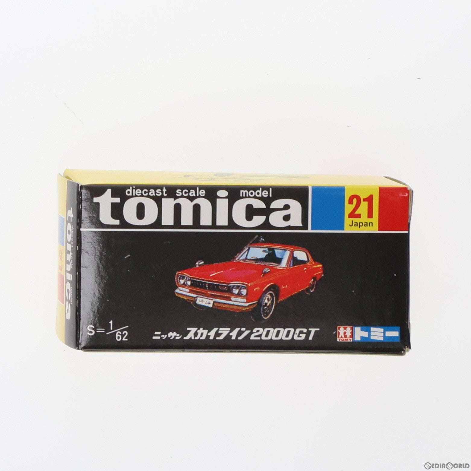 【中古即納】[MDL] トミカ No.21 1/62 ニッサン スカイライン 2000GT(レッド/黒箱) 30周年復刻版 完成品 ミニカー トミー(20001231)